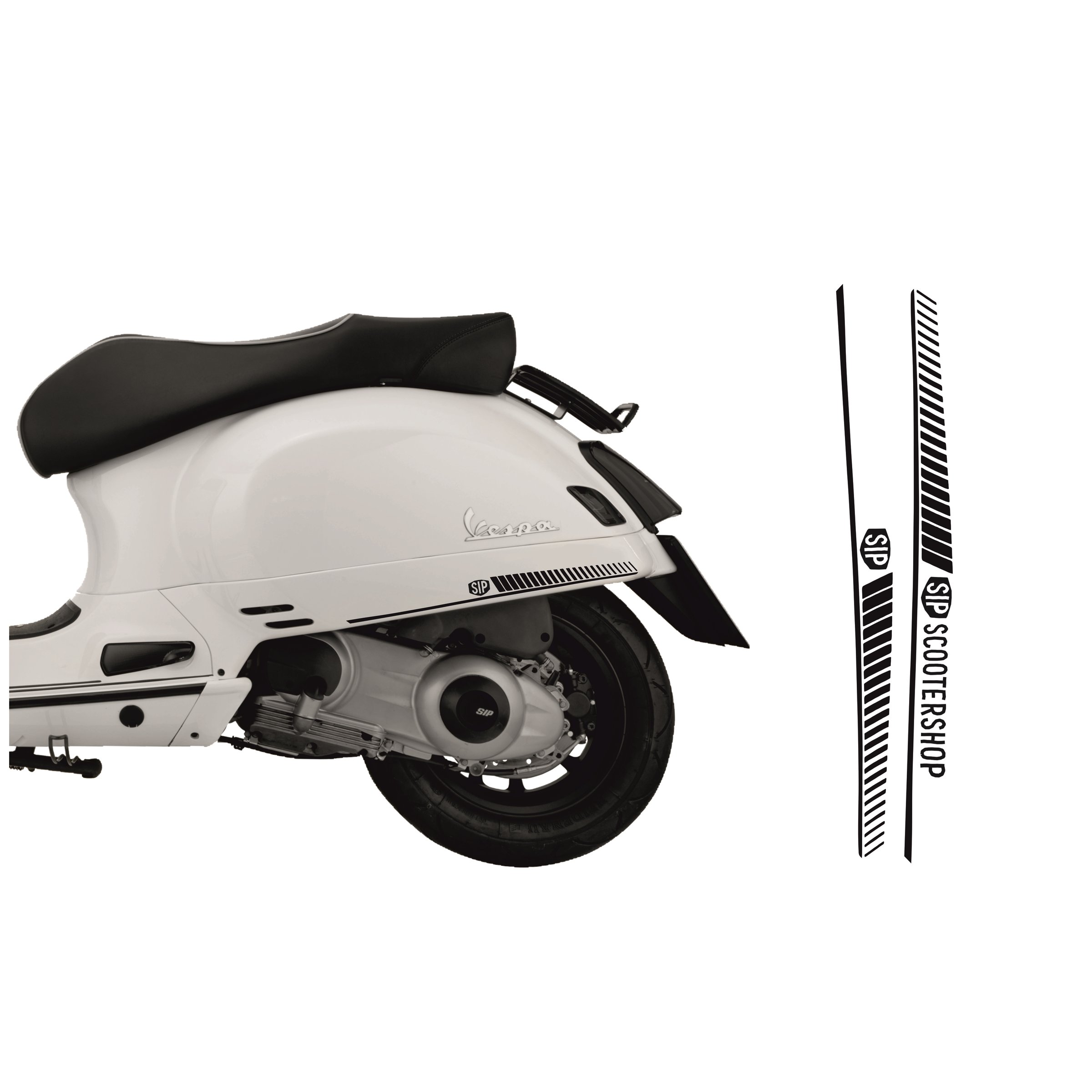 Image of Aufkleberdekorset SIP Tape Logo für Vespa GTS/GTS Super 125/300ccm für Vespa GTS/GTS Super 125/300ccm