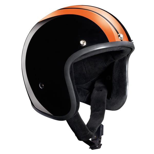 Image of Helm BANDIT Race Jet, schwarz/orange, Gr. L, 59-60 cm Jethelm
