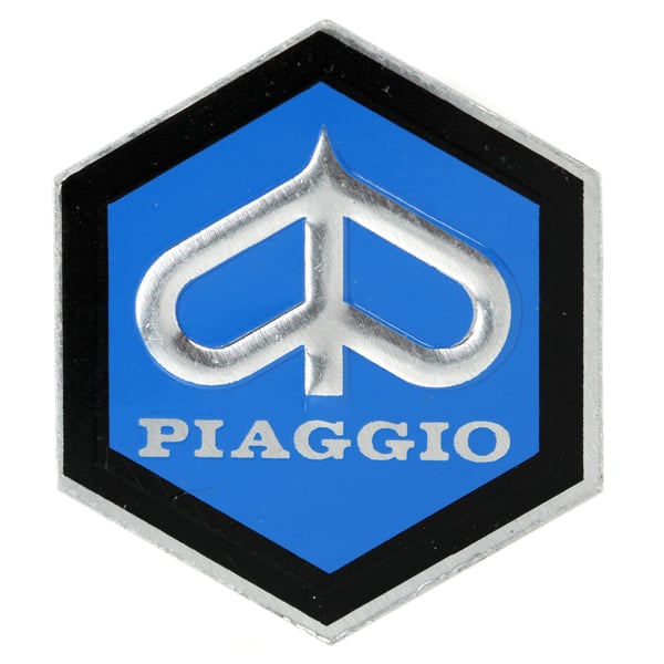 Image of Emblem PIAGGIO 6-Eck Kaskade 149876 für Vespa PK50-125/S/ETS/P80-150X/PX80-200E/Lusso 1°/P150S/P200E