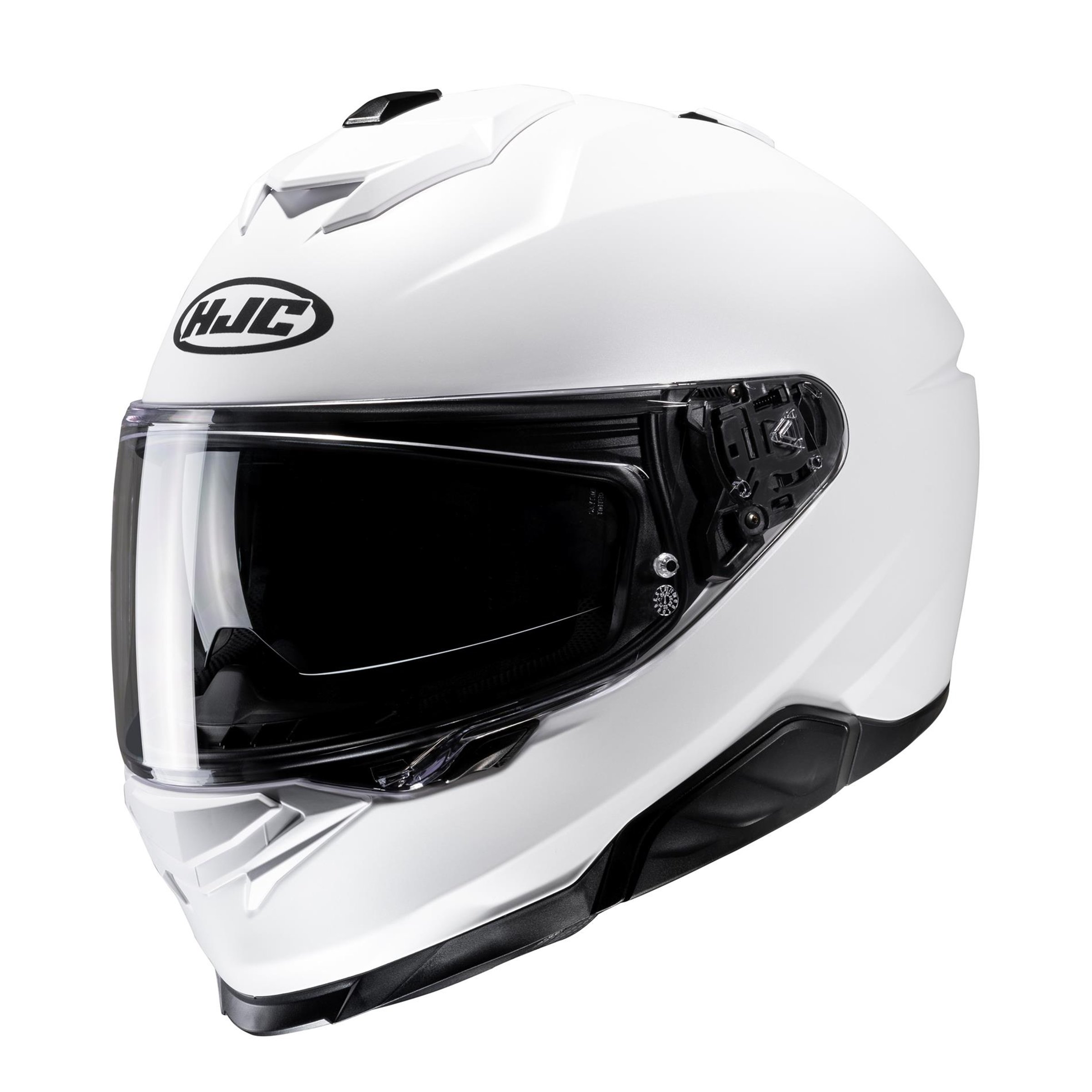 Image of Helm HJC I71 SEMI FLAT PEARL WHITE, weiß matt, Gr. L, 58-59 cm Integralhelm Integralhelm