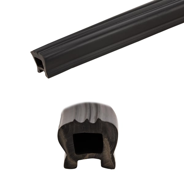 Image of Trittleistengummi CASA LAMBRETTA, links & rechts, 22050101 für Lambretta 125 DL/GP/150 DL/GP/200 DL/GP