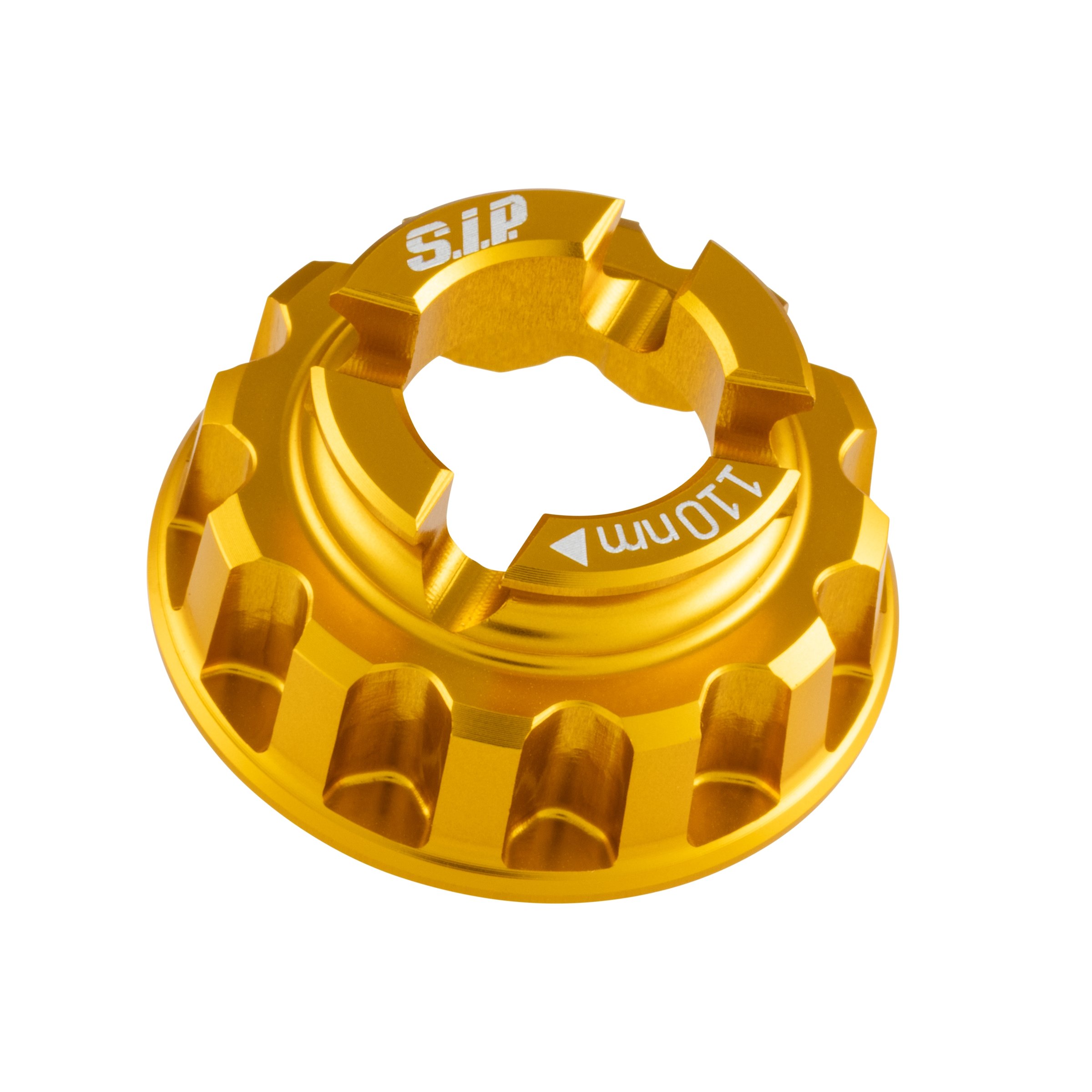 Image of Sicherungskorb Mutter SW24 SIP PERFORMANCE, Bremstrommel, hinten für Vespa 50 S 3°/Special V5B3T 2°/90 3°/100 2°/125 PV 2°/ET3 2°/PK50/S/SS/XL/2/FL/HP/N/Rush/PK80-125S/PK125/ETS/N/XL/XL2//PX80-150 E 2°/P150S 2°/P200E 2°/PX80-200 E Lusso/'98/MY/'11/T5/Cosa