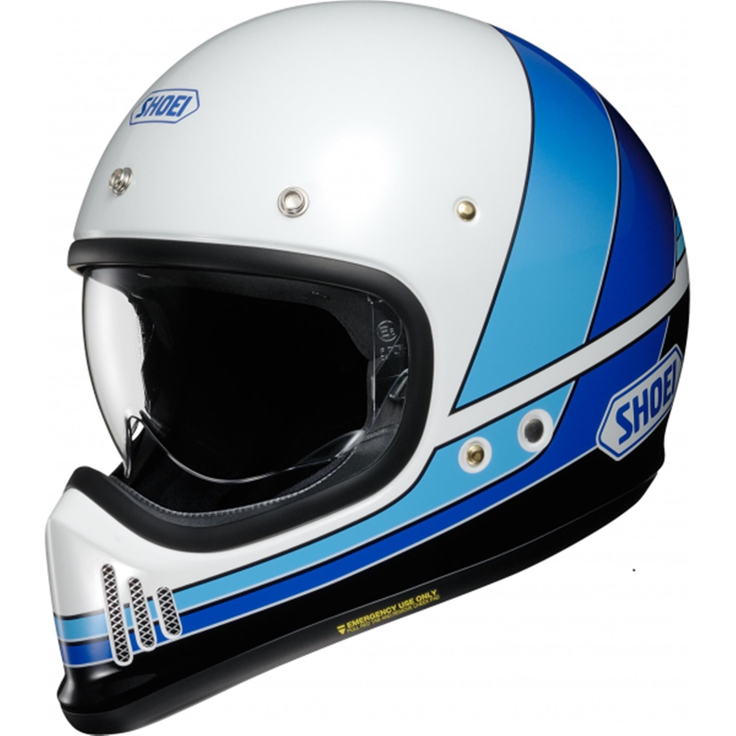 Image of Helm SHOEI EX Zero Equation TC-2, weiß/blau, Gr. M, 57-58cm Crosshelm Crosshelm
