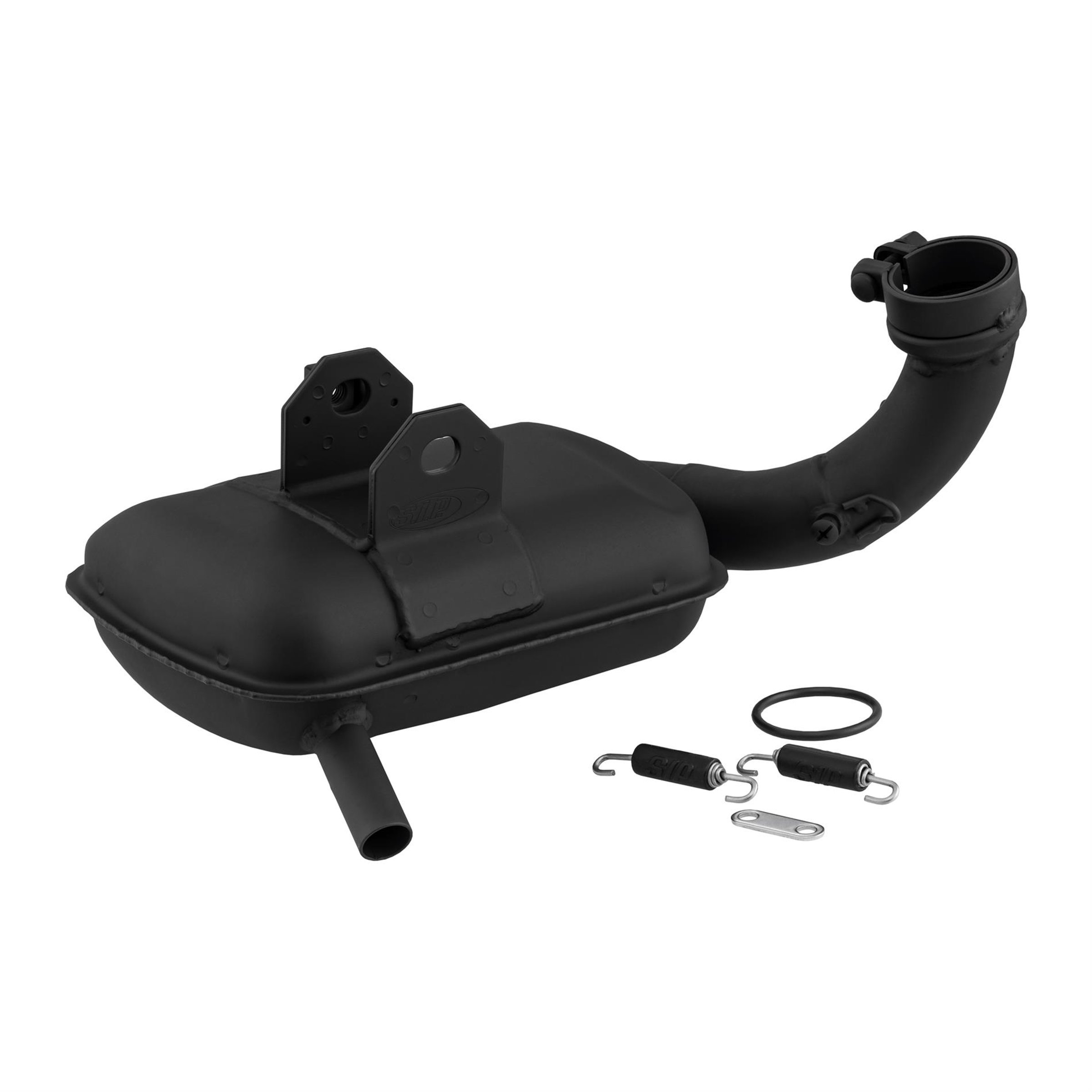 Image of Rennauspuff SIP ROAD 3.1, Material: Stahl schwarz für Vespa 200 Rally/P200E/PX200 E/Lusso/'98/MY/Cosa 1 200 für Vespa 200 Rally/P200E/PX200 E/Lusso/'98/MY/Cosa 1 200
