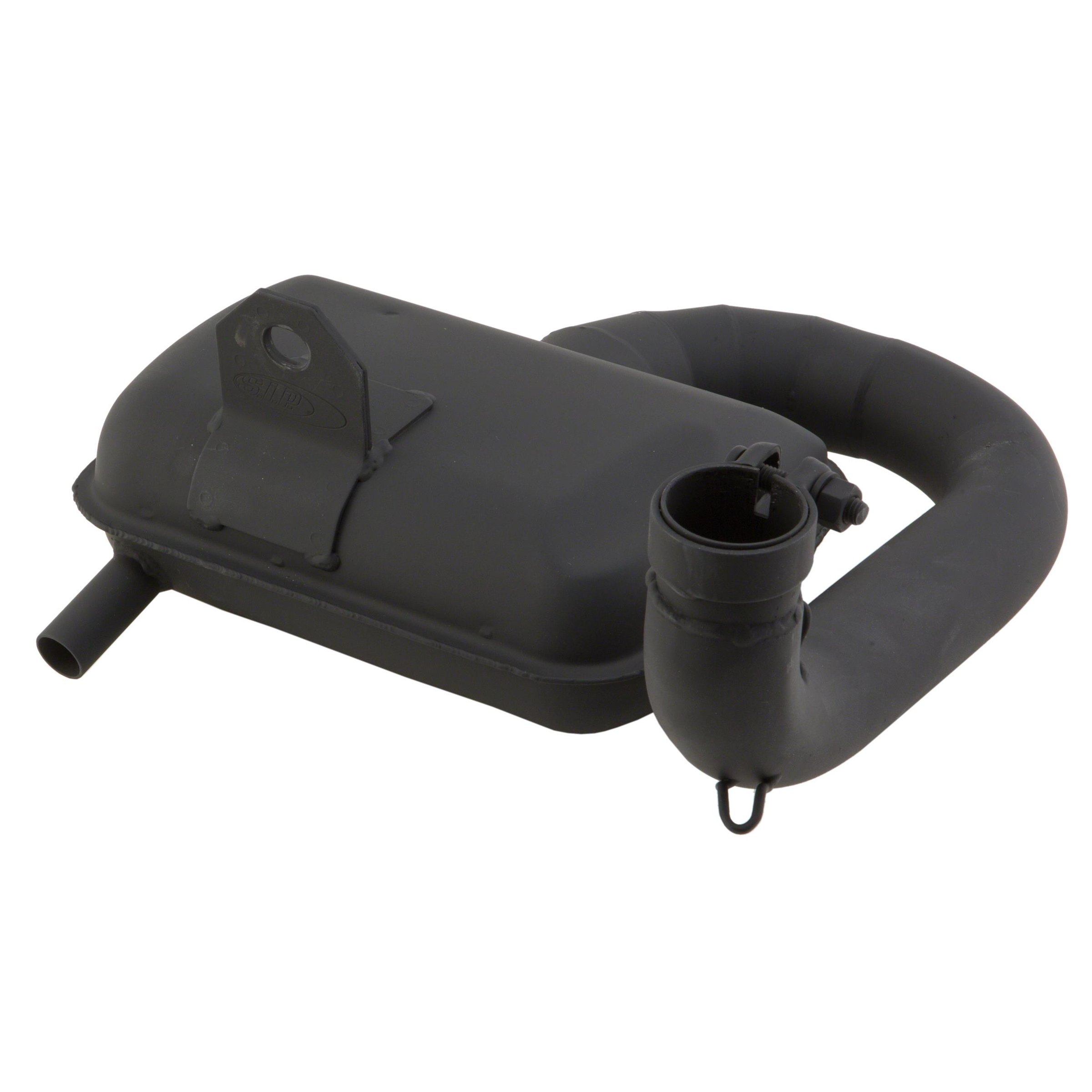 Image of Rennauspuff SIP ROAD 2.0 87565, Material: Stahl schwarz für Vespa 125 VNA/VNB/GT/GTR/Super/150 VBA/VBB/GL/Sprint/Super/T4 für Vespa 125 VNA/VNB/GT/GTR/Super/150 VBA/VBB/GL/Sprint/Super/T4