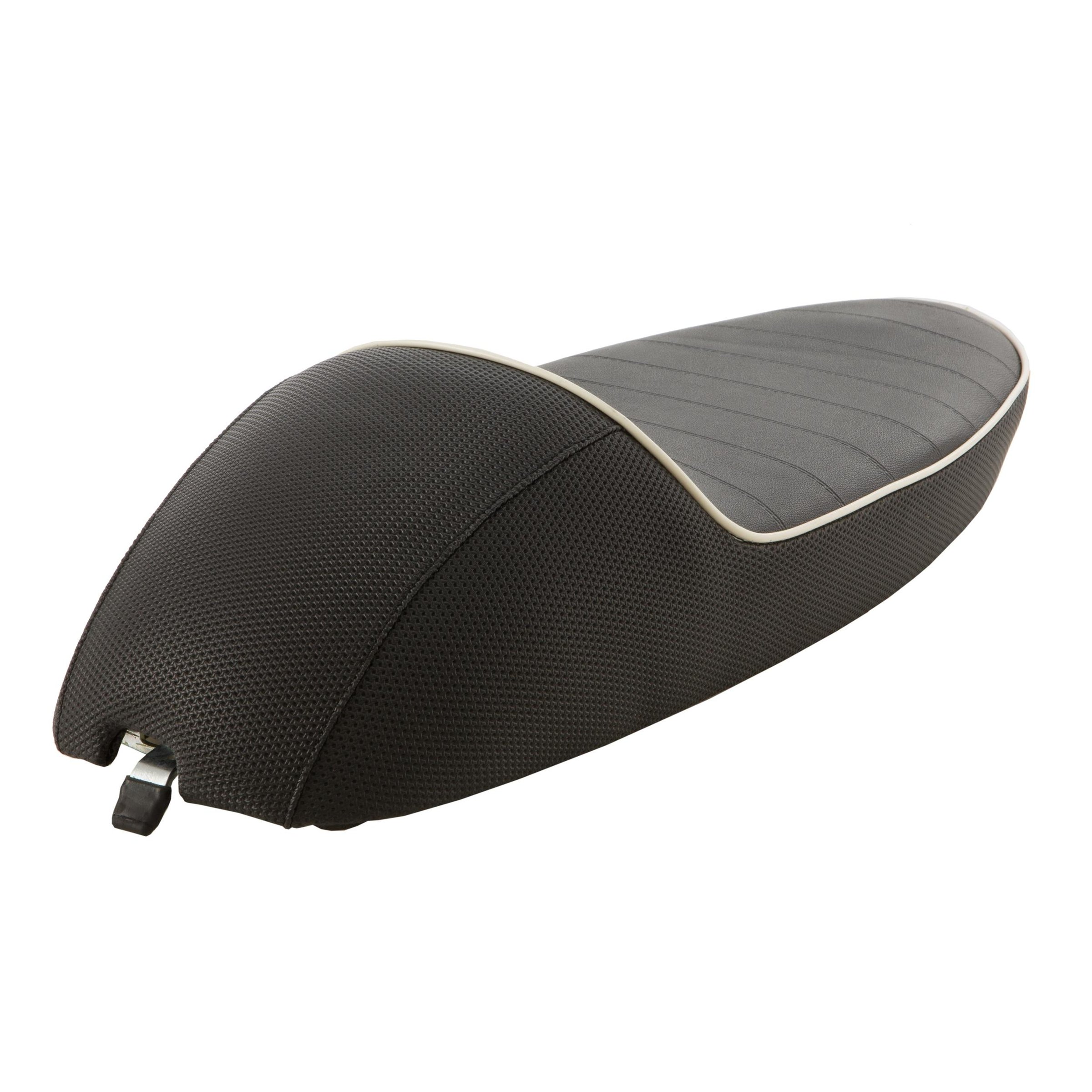 Image of Sportsitzbank NISA Monoposto schwarz abgesteppt / Seite genarbt für Vespa 50-125/PV/ET3 für Vespa 50-125/PV/ET3