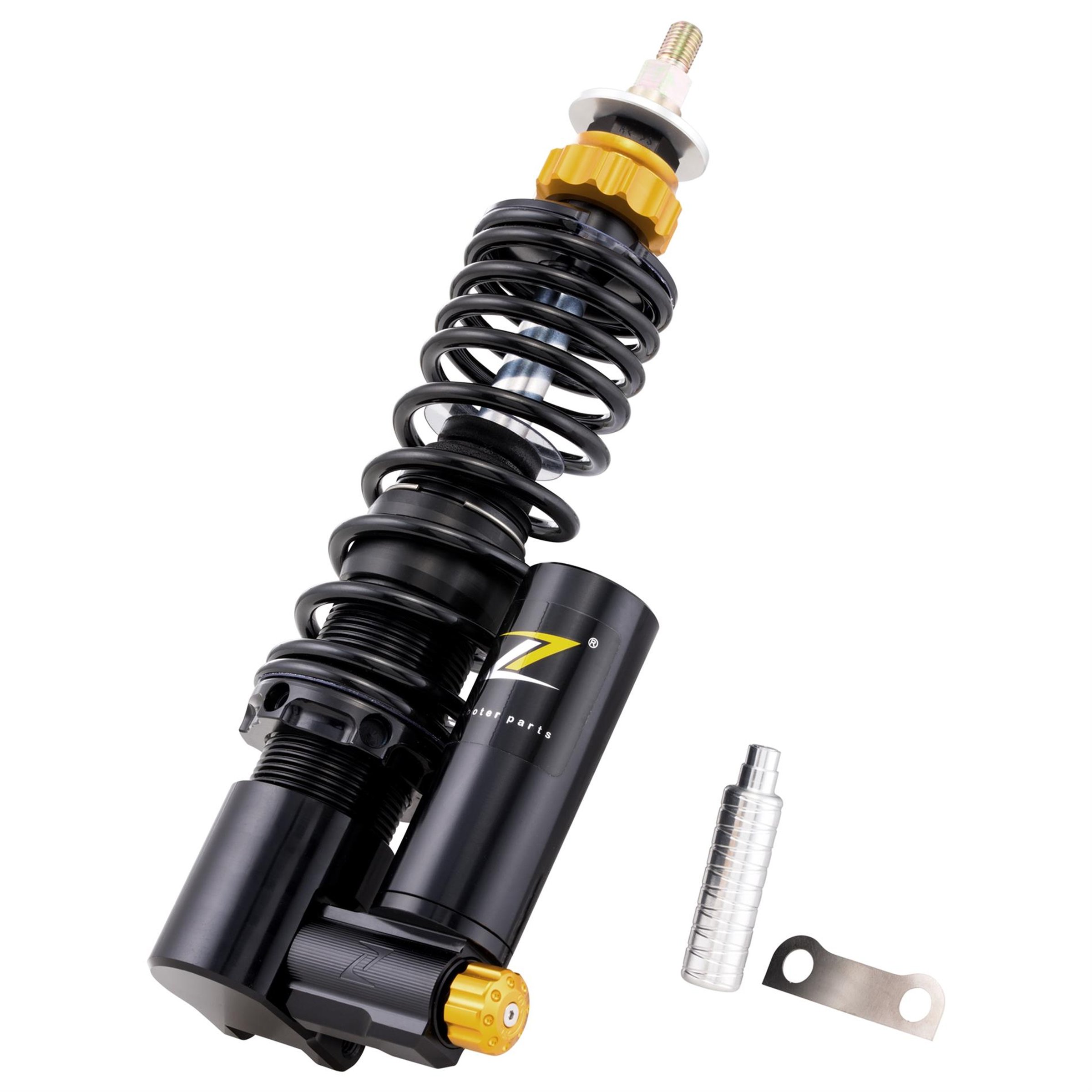 Image of Stoßdämpfer ZELIONI "Black Edition" vorne für Vespa ET2/ET4/LX/LXV/S 50-150ccm für Vespa ET2/ET4/LX/LXV/S 50-150ccm