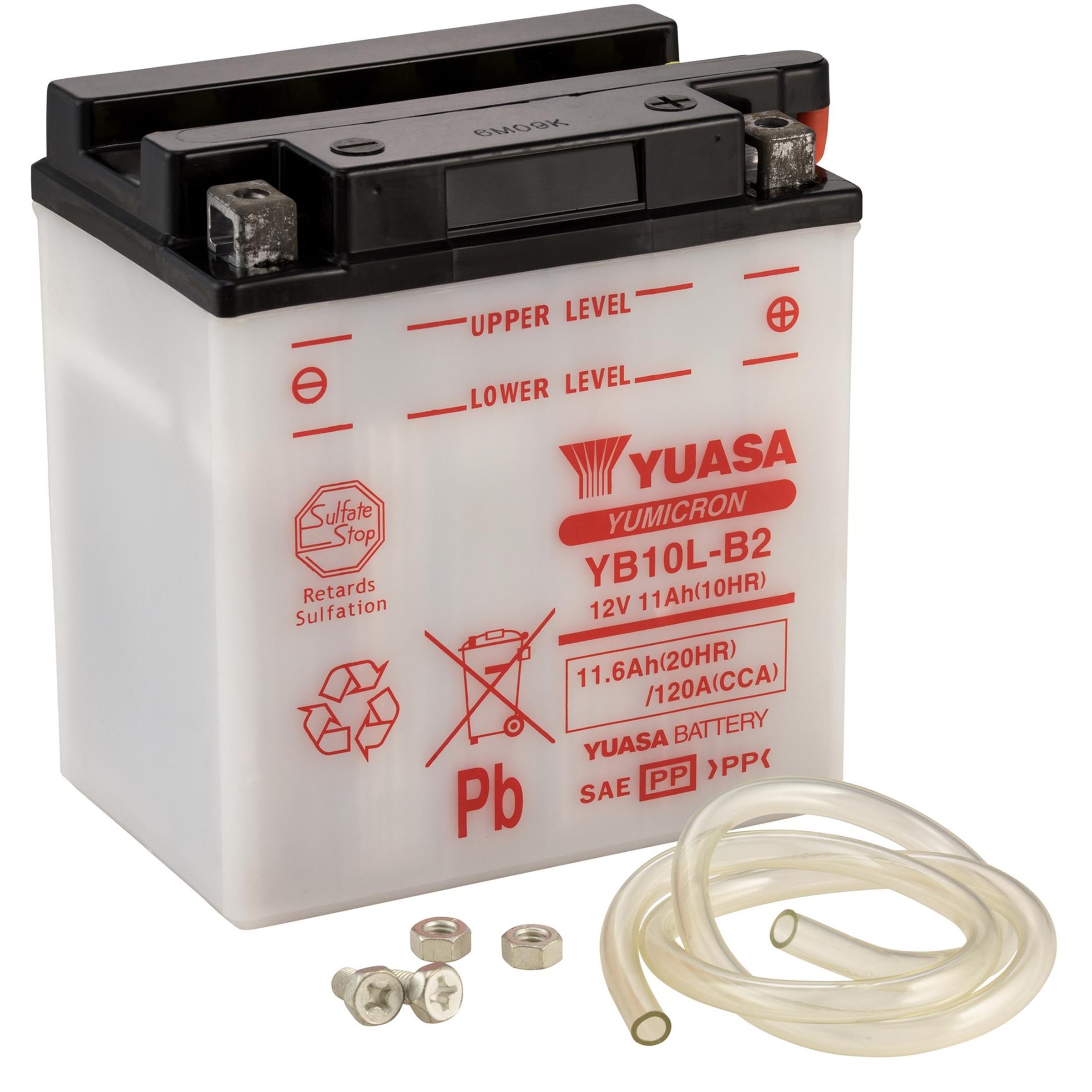 Image of Batterie YUASA 12V/11Ah, YB10L-B2 für Vespa GTS/GTV/GT 60/GT/GT L 200-250ccm 4T LC für Vespa GTS/GTV/GT 60/GT/GT L 200-250ccm 4T LC
