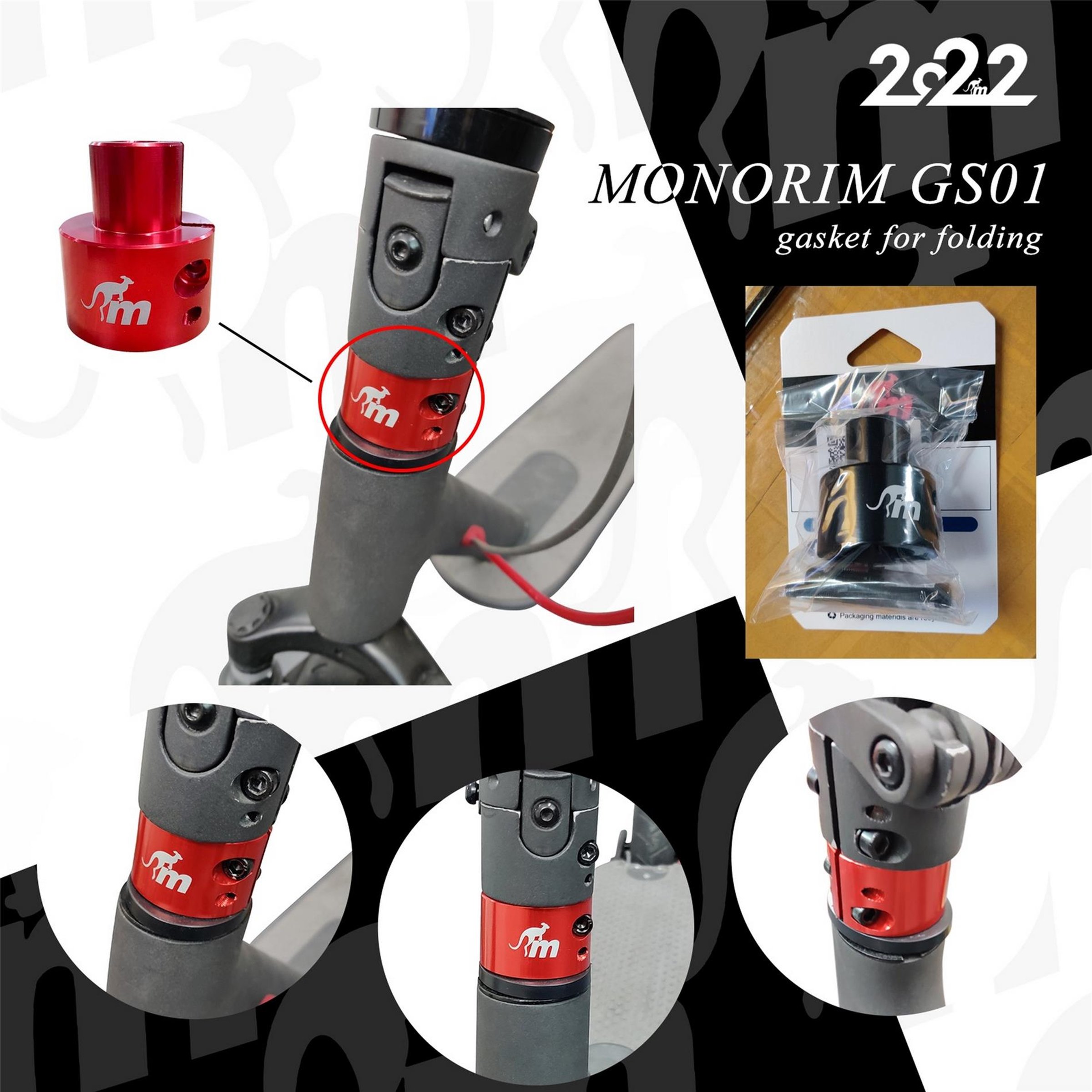 Image of Erhöhung Klappmechanismus MONORIM für E-Scooter Vorderrad GS01 für XIAOMI M365/1S/Essential/PRO1/PRO2/MI3/PRO4 für XIAOMI M365/1S/Essential/PRO1/PRO2/MI3/PRO4