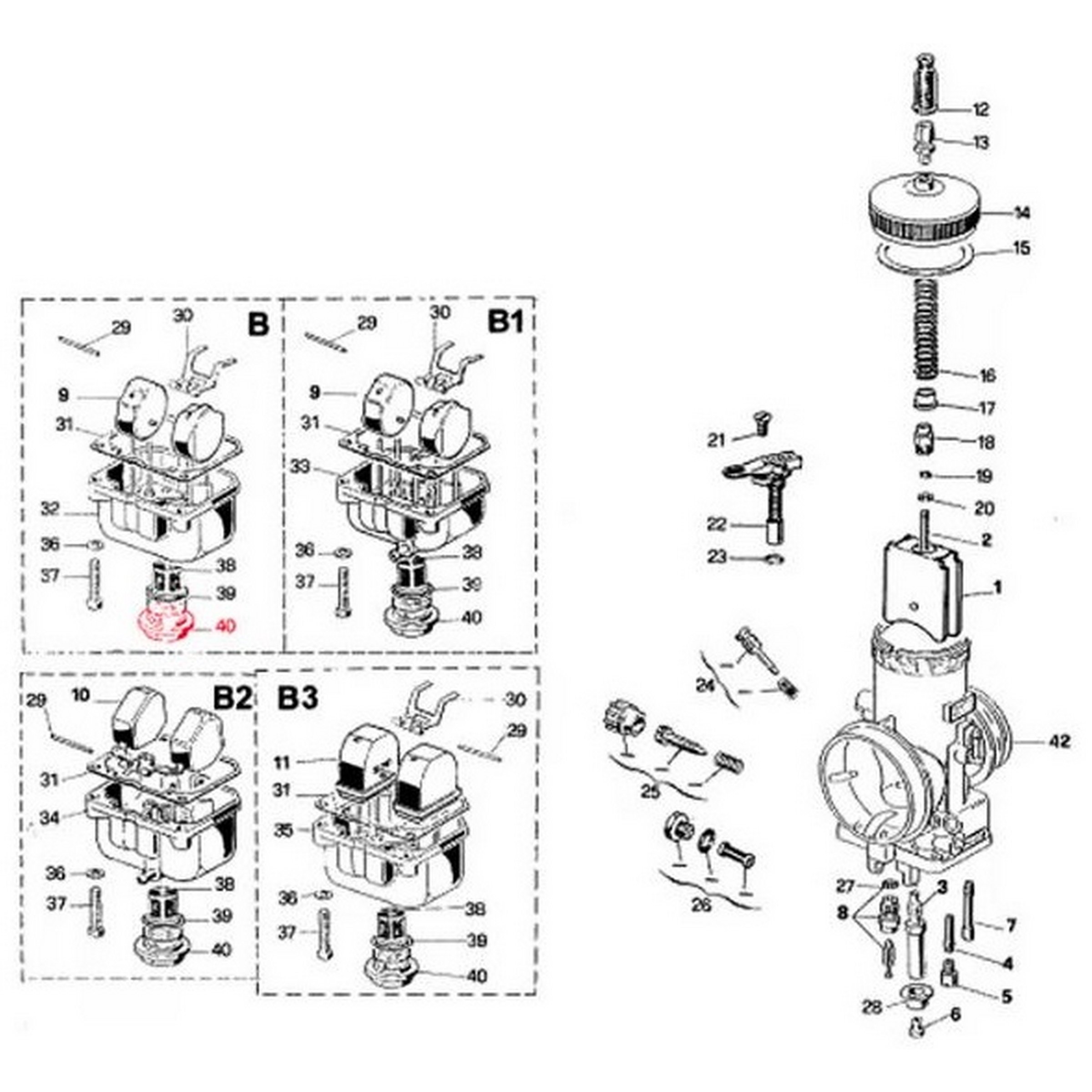 Image of Schraube Schwimmerkammer DELL'ORTO B16316B