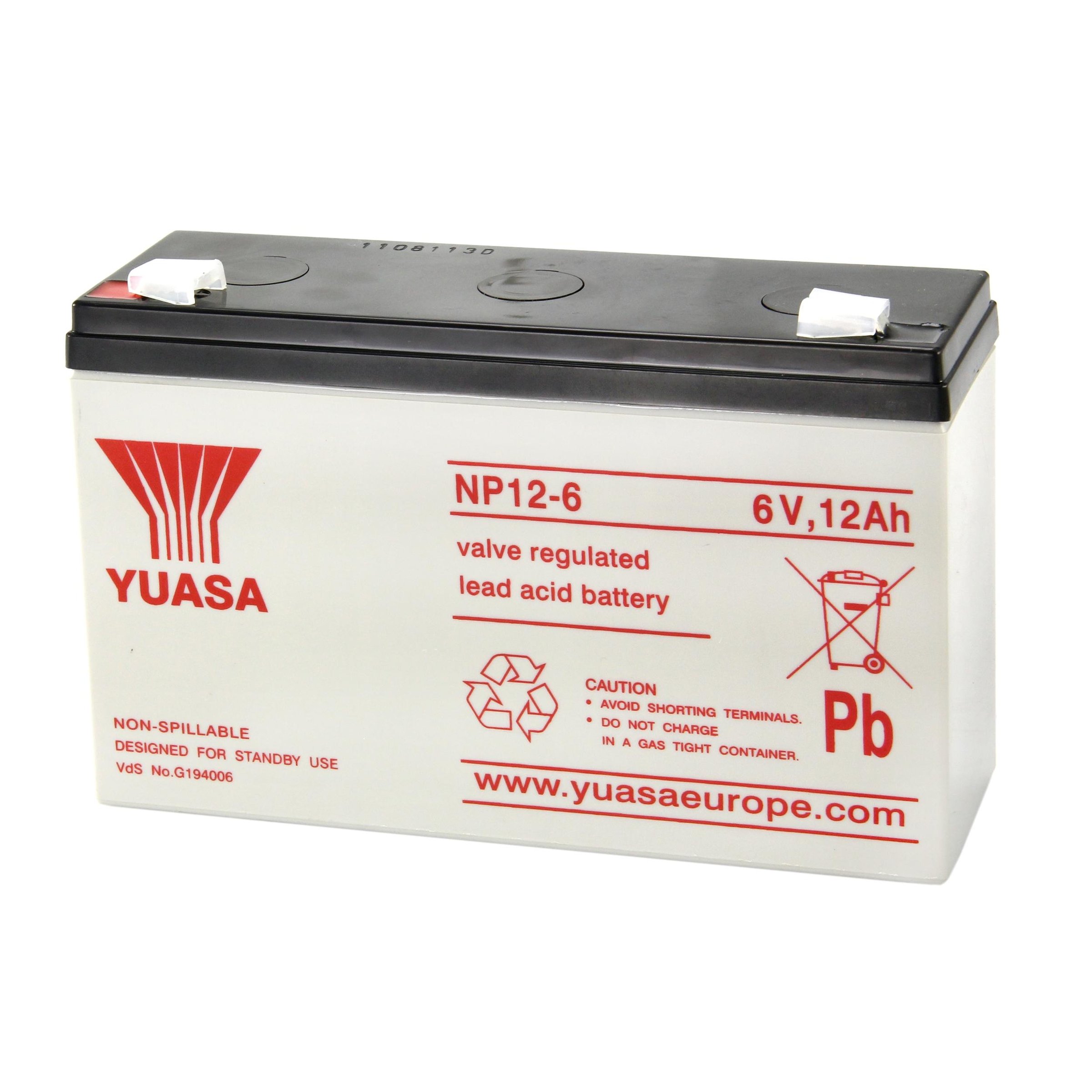 Image of Batterie YUASA 6V/12Ah für Vespa 125 VNB/GT/Super/TS/150 VBA/VB/VL/VS/VBB/GL/160 GS/180 SS/180-200 Rally für Vespa 125 VNB/GT/Super/TS/150 VBA/VB/VL/VS/VBB/GL/160 GS/180 SS/180-200 Rally