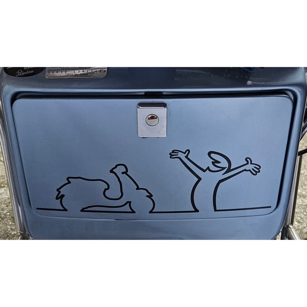 Image of Aufkleber mit Motiv Vespa GTS Motorroller