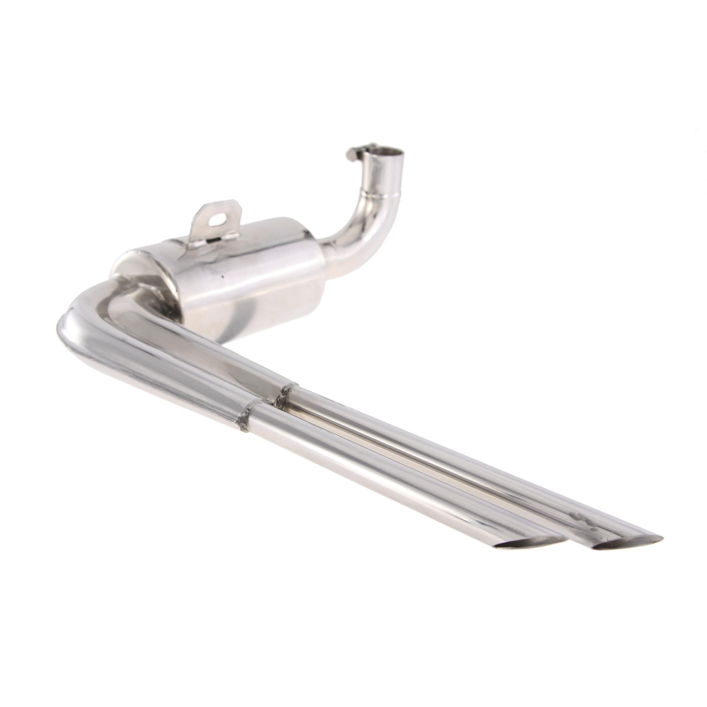 Image of Rennauspuff "Replika Sport" 87565, Material: Edelstahl poliert, Farbe (ESD): chrom für Vespa 125 VNA/VNB/Super/150 VBA/VBB/Super für Vespa 125 VNA/VNB/Super/150 VBA/VBB/Super
