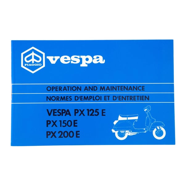 Image of Bedienungsanleitung für Vespa PX 125 E - PX 150 E - PX 200 E - Arcobaleno PIAGGIO 1983 für Vespa PX 125 E/PX 150 E/PX 200 E/Arcobaleno
