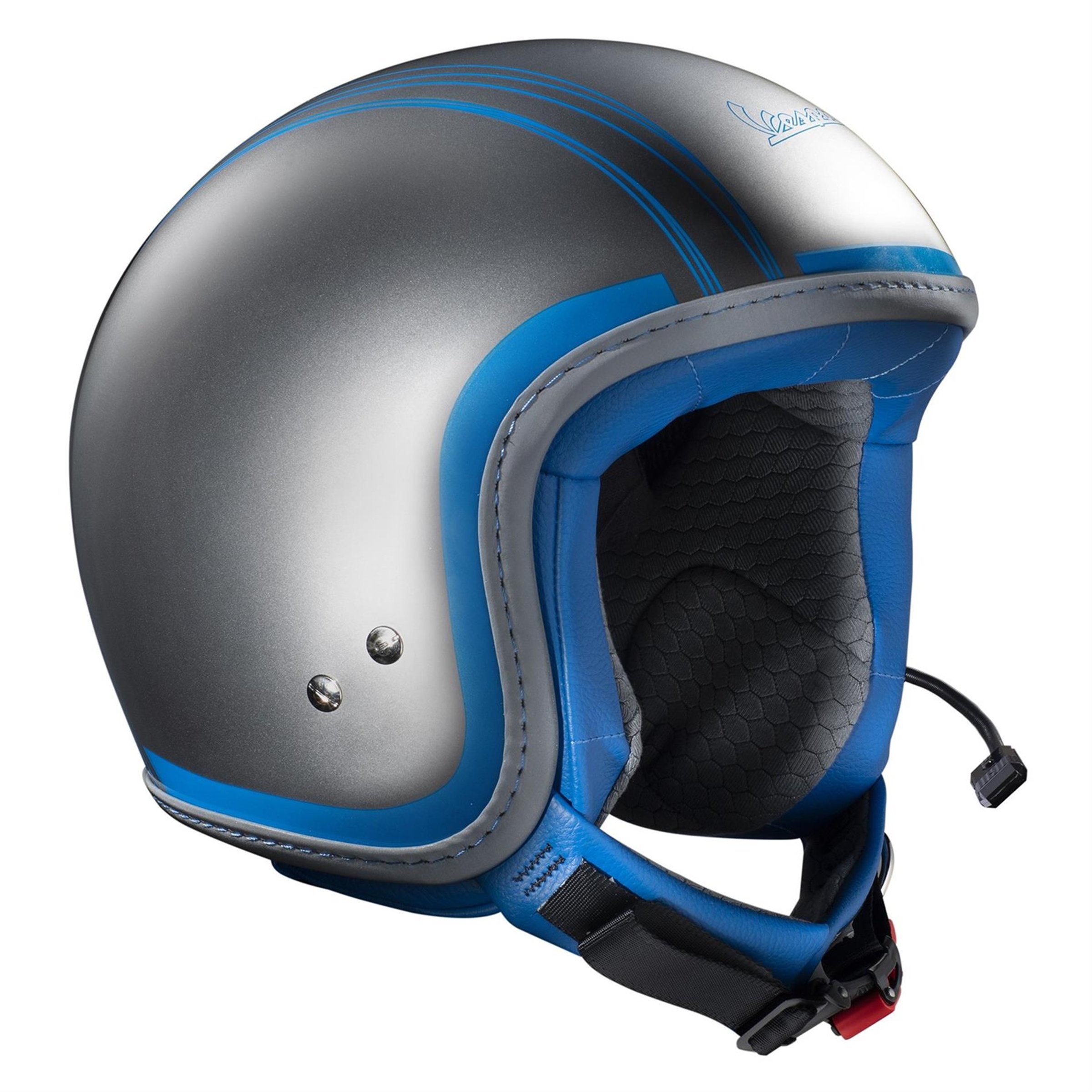 Image of Helm PIAGGIO Vespa Elettrica TECH Bluetooth, silber, 719C, Gr. L, 59-60cm Jethelm Jethelm