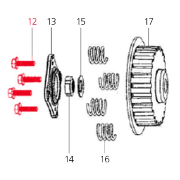 Image of Schraube M6x22 mm, LML für LML Star 200 4T