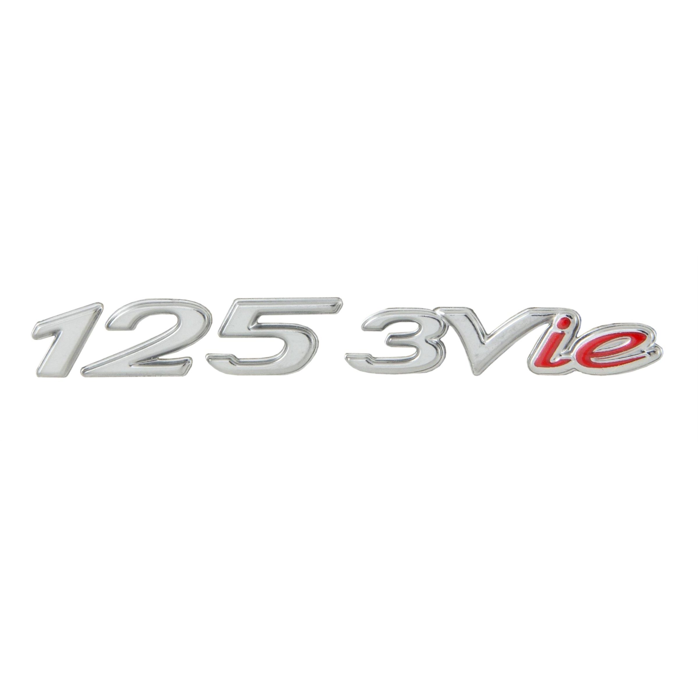 Image of Schriftzug "125 3V i.e." Gepäckfach 1B001021 für Vespa Primavera/Sprint 3V i.e. 125ccm für Vespa Primavera/Sprint 3V i.e. 125ccm