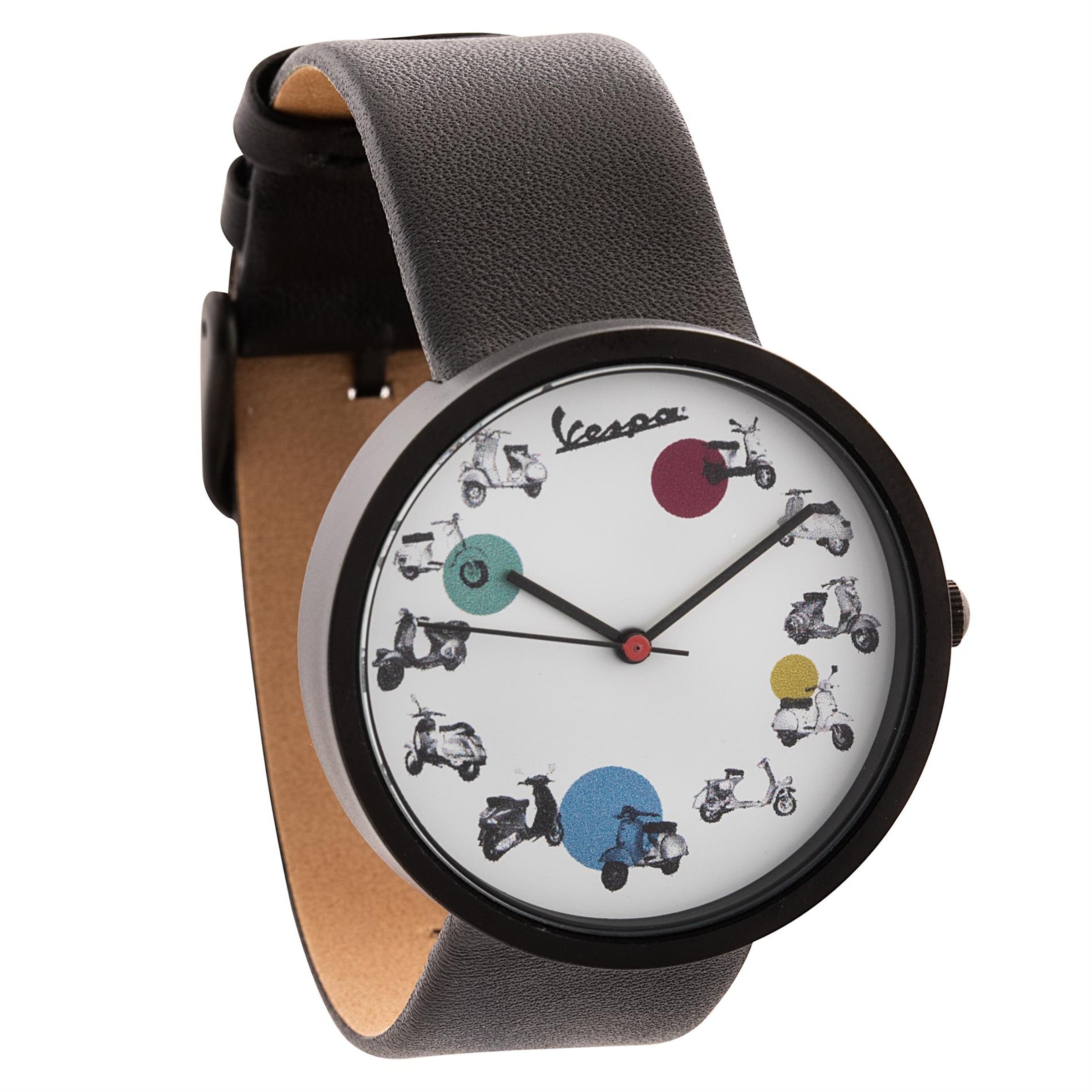 Image of Armbanduhr PIAGGIO mit Motiv "Vespa" schwarz/weiß