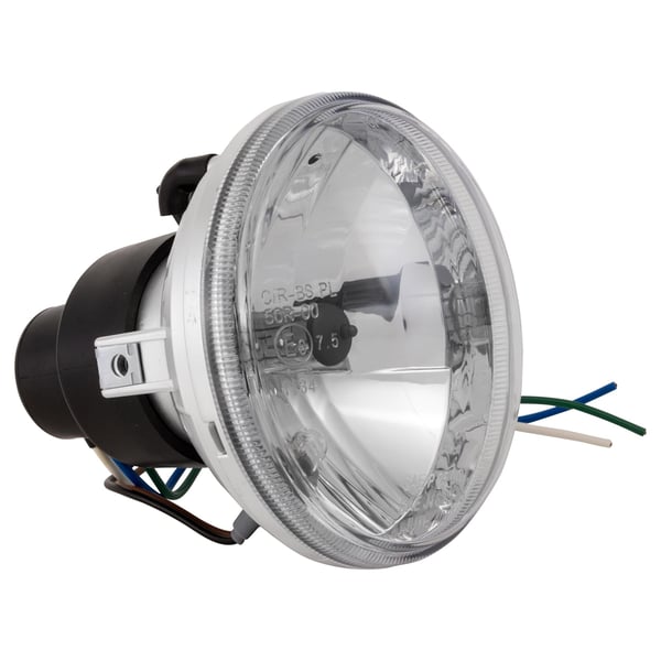 Image of Scheinwerfer Klarglas H4 rund Ø 120 mm für Vespa/Lambretta 50 SS/90 SS/125 PV/ET3/Super/150 Super