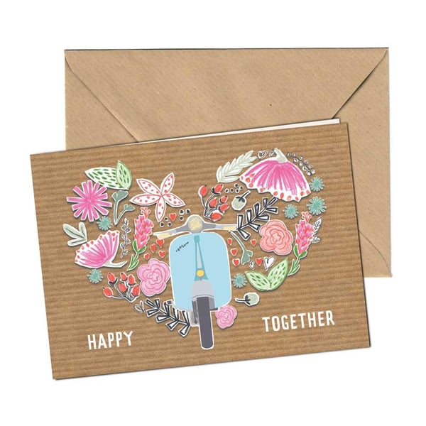 Image of Grußkarte SIP mit Motiv Happy Together