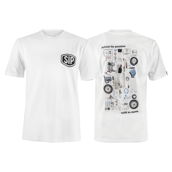 Image of T-Shirt SIP Built to Move mit Vespa Motiv Größe: L Unisex