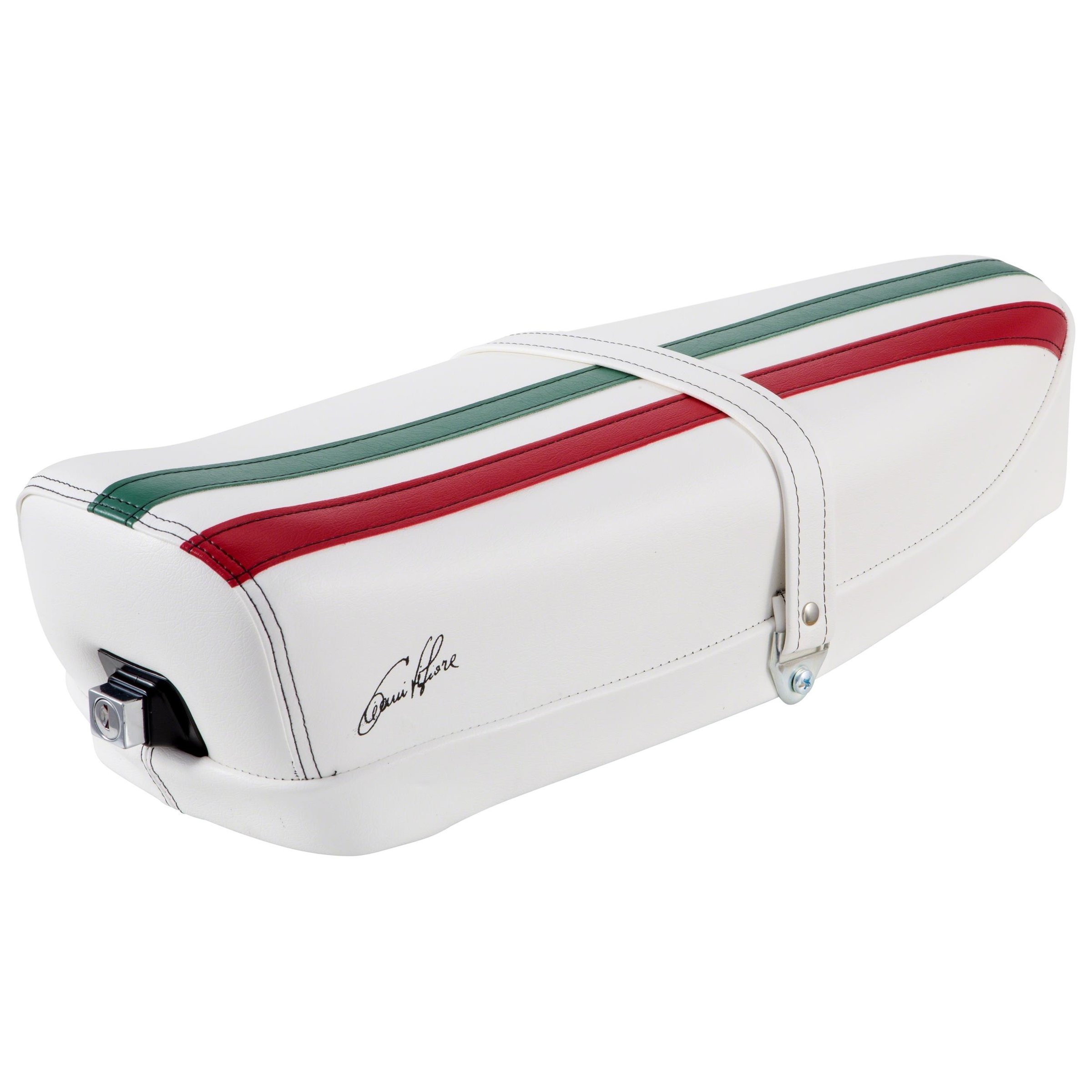 Image of Sitzbank DIEFFE "Tricolore Italy Mezzo" weiß für Vespa 125 ET3 für Vespa 125 ET3
