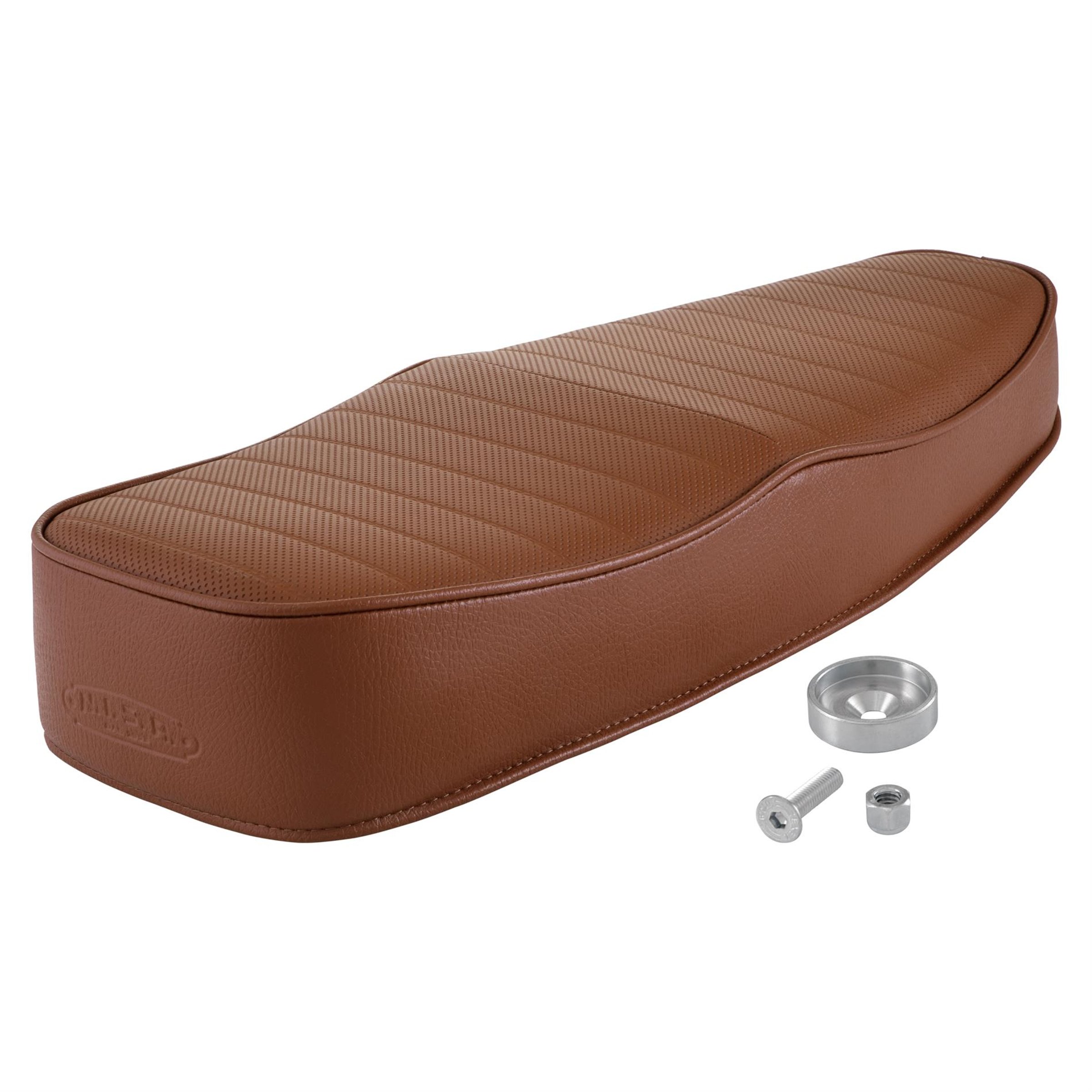 Image of Sportsitzbank NISA WAVE braun, signalbraun RAL 8002 für Vespa 50-125/PV/ET3 für Vespa 50-125/PV/ET3