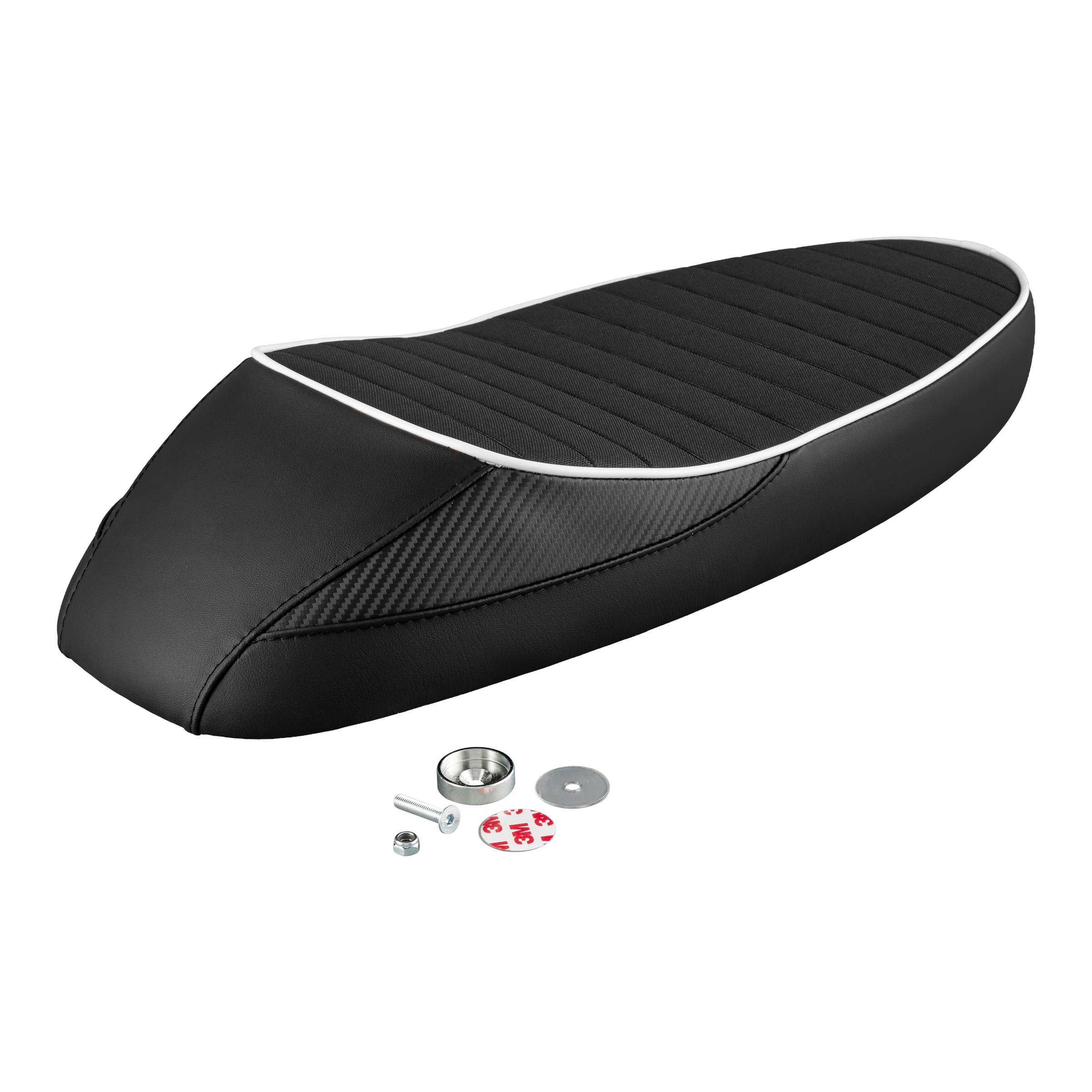 Image of Sitzbank NISA Flat Track schwarz abgesteppt für Vespa 50-125/PV/ET3 für Vespa 50-125/PV/ET3