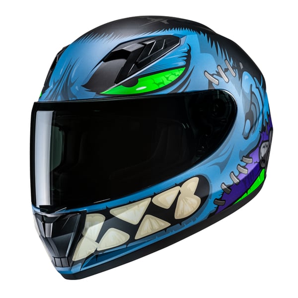 Image of Kinderhelm HJC Y10, blau, Gr. L, 52-53 cm Integralhelm