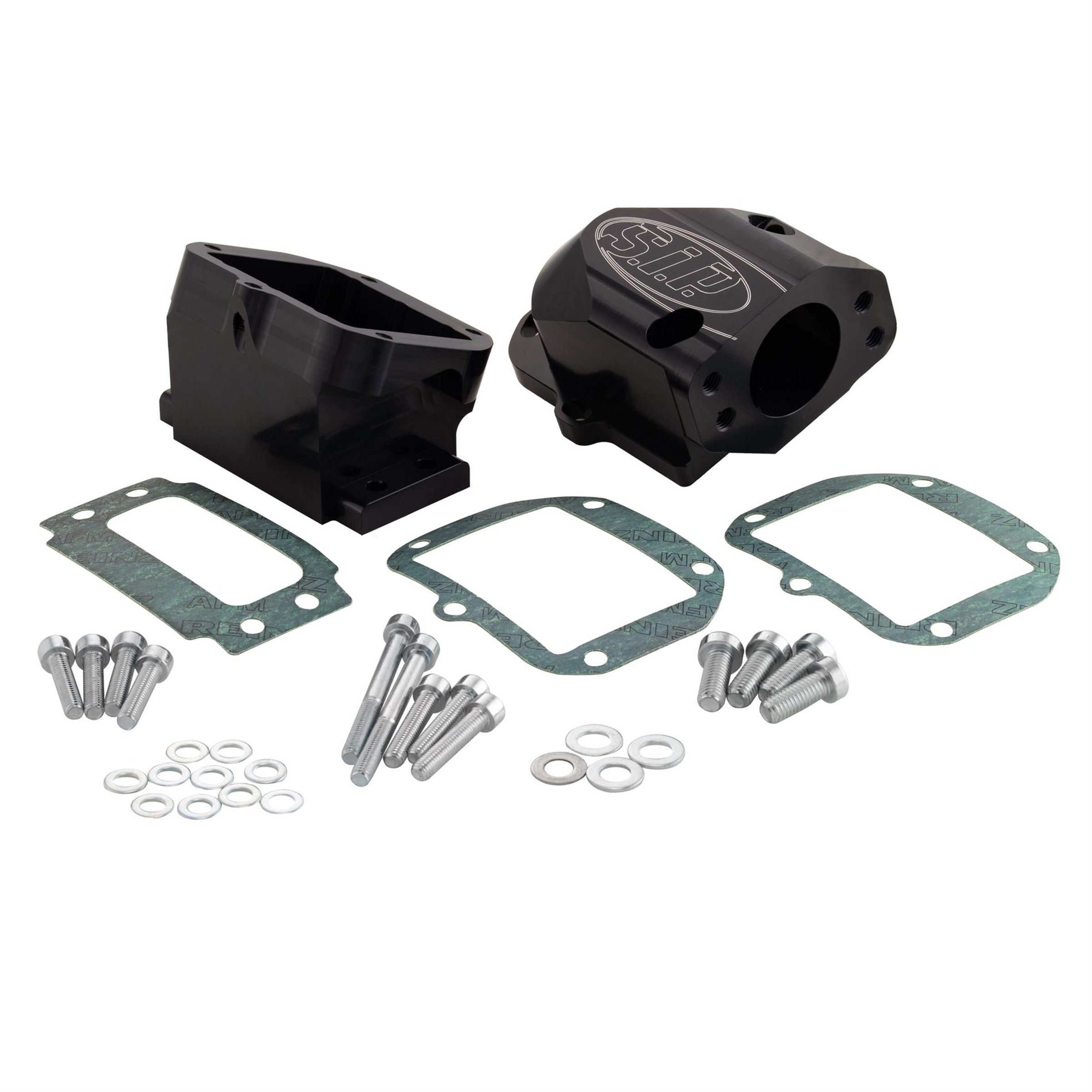 Image of Ansaugstutzen SIP PERFORMANCE 6-Klappen schwarz eloxiert für Vespa 125 VNA-TS/150 VBA-Super/160 GS/180 SS/Rally/PX80-200/PE/Lusso/T5 für Vespa 125 VNA-TS/150 VBA-Super/160 GS/180 SS/Rally/PX80-200/PE/Lusso/T5