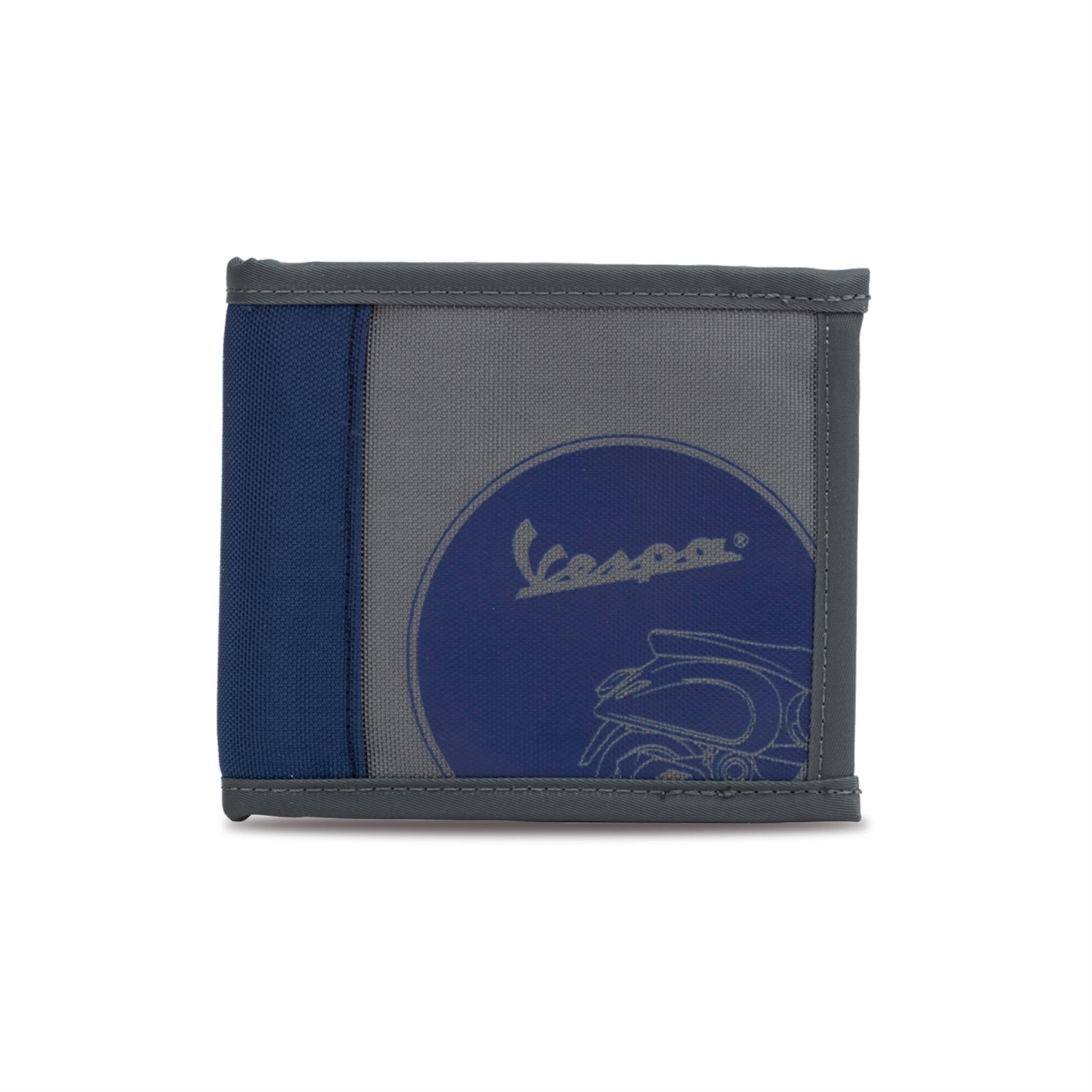 Image of Geldbeutel mit Motiv Vespa grau/blau