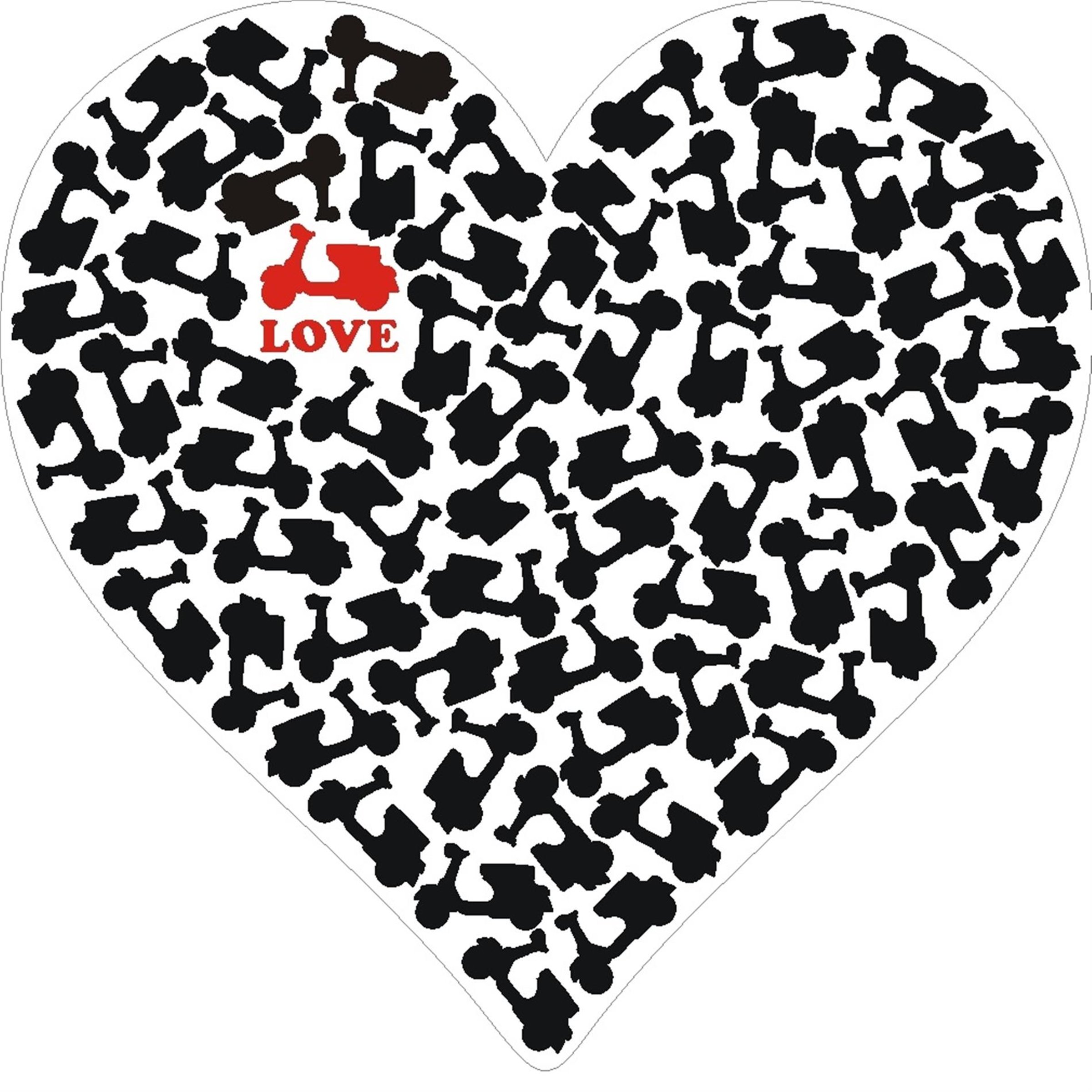 Image of Aufkleber mit Motiv "Love"