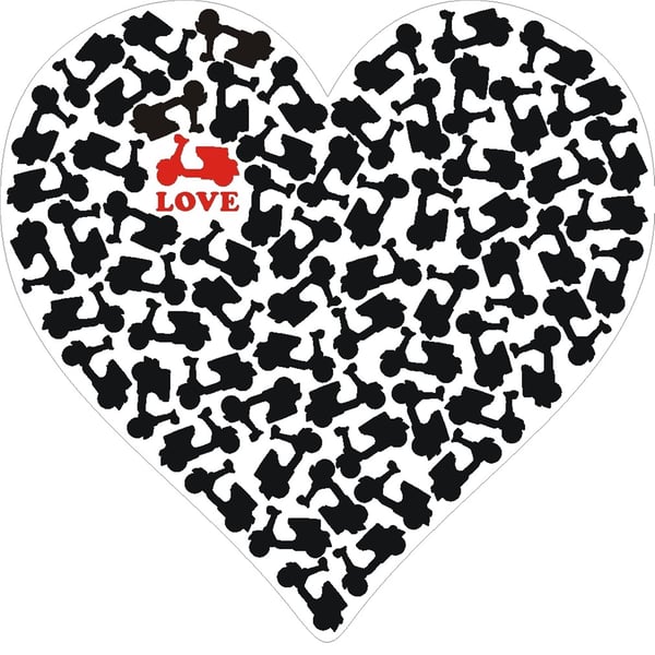 Image of Aufkleber mit Motiv "Love"