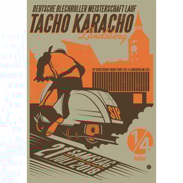 Image of Poster TACHO KARACHO DBM 1/4mile 2018