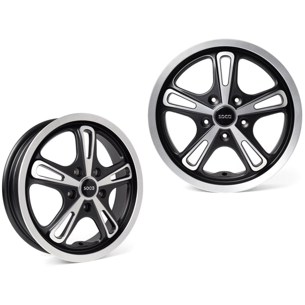 Image of Felgenset SOCA R-AF 3.0x12 ET20 5x86 für Vespa GTS/GTS Super/GTV/GT 60/GT/GT L 125-310ccm vorne & hinten
