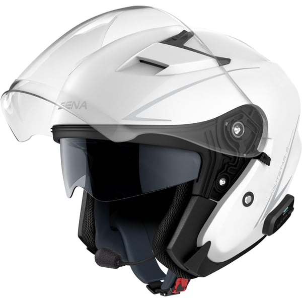 Image of Helm SENA Outstar S smart, weiß glänzend, Gr. M, 59-60cm Jethelm