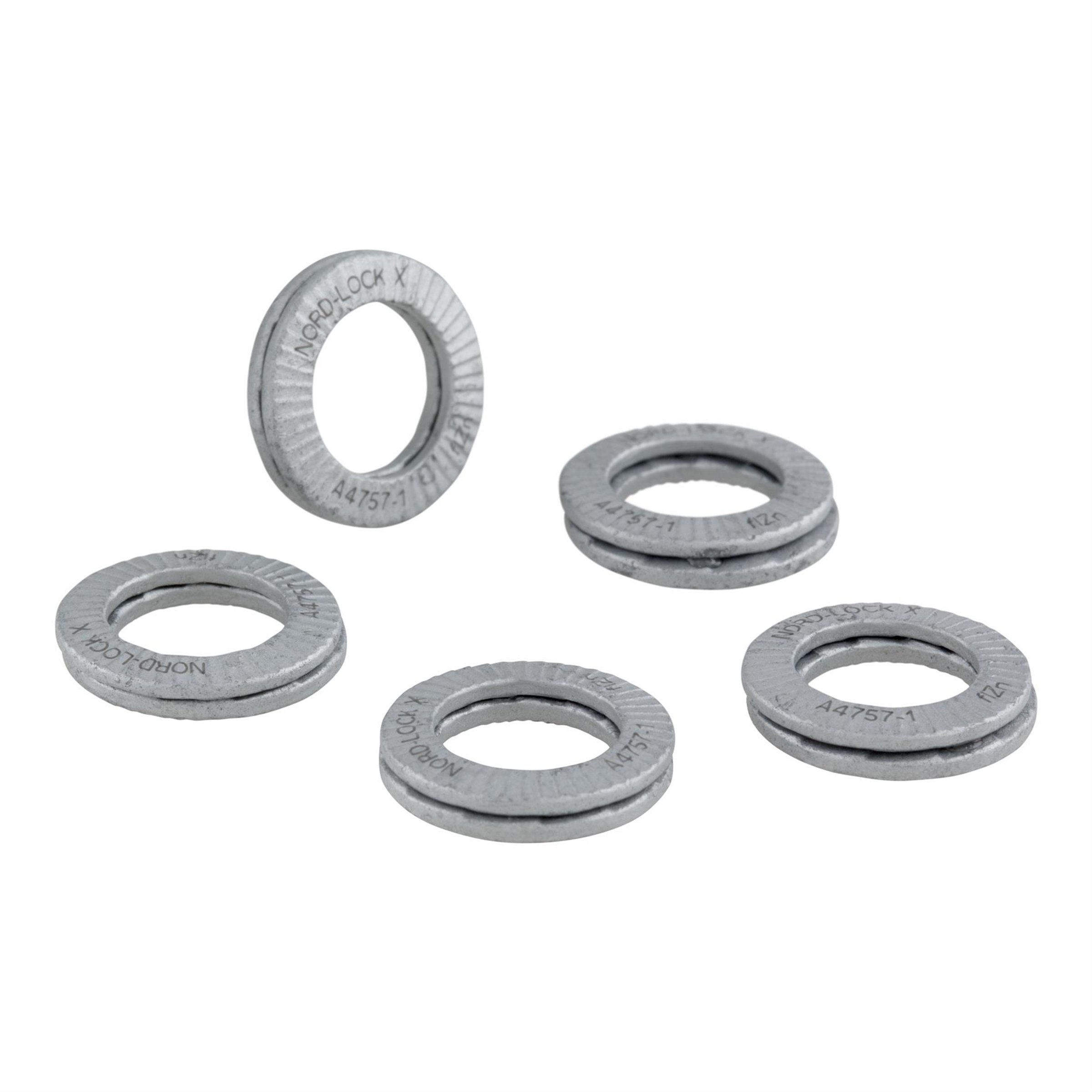 Image of Sicherungsfederscheibe Kit Felge SIP (schlauchlos) M8 mm Ø 13,5x8,7 mm (d) 2,5mm, Typ NLX8, NORD-LOCK für Vespa (5) für Vespa (5)