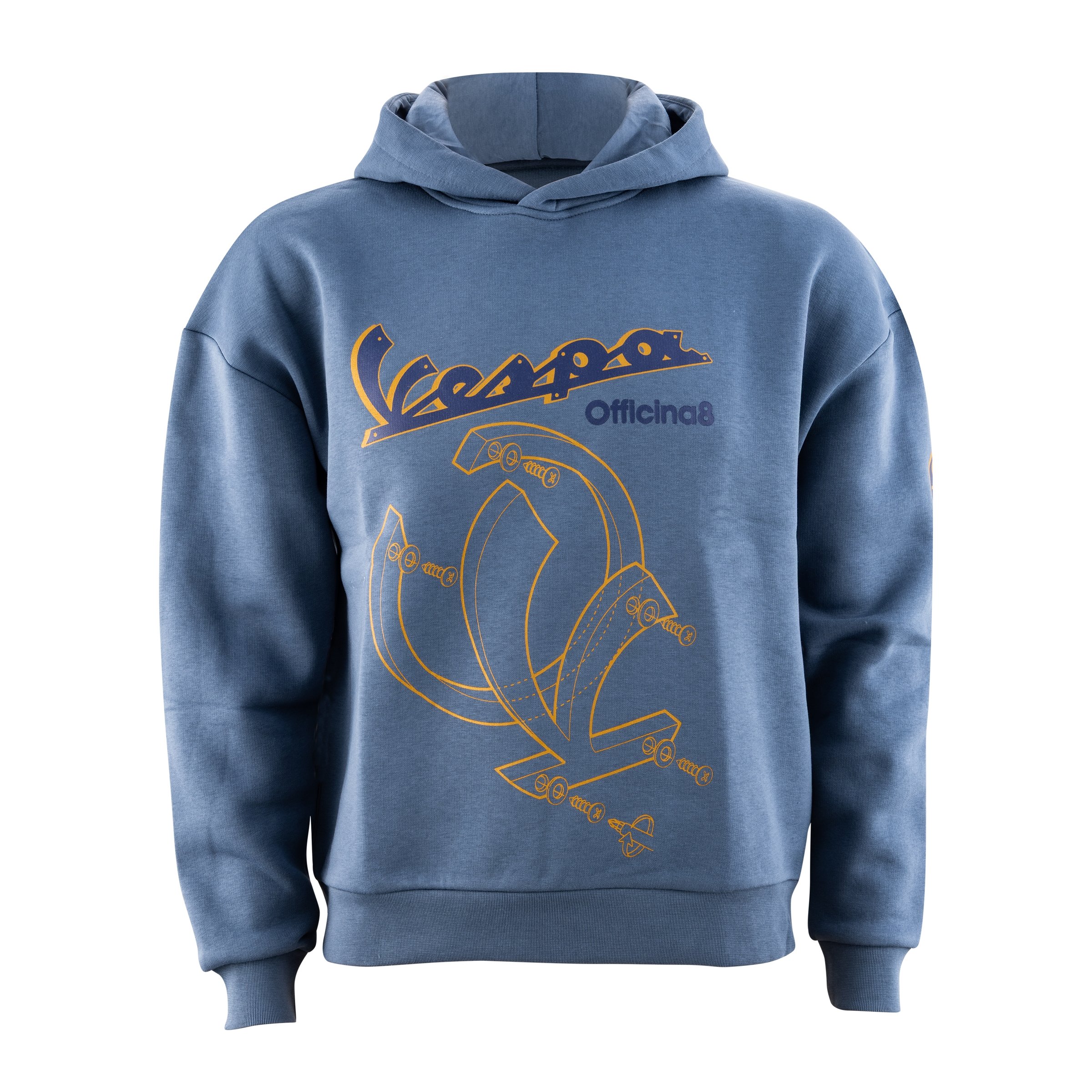 Image of Kapuzen-Sweatshirt/Hoodie PIAGGIO Vespa Officina 8 Größe: L für Männer für Männer