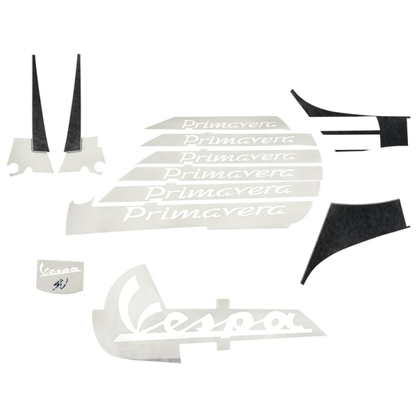 Image of Aufkleberdekorset PIAGGIO mit Motiv "Primavera" für Vespa Primavera 50-150ccm Wotherspoon