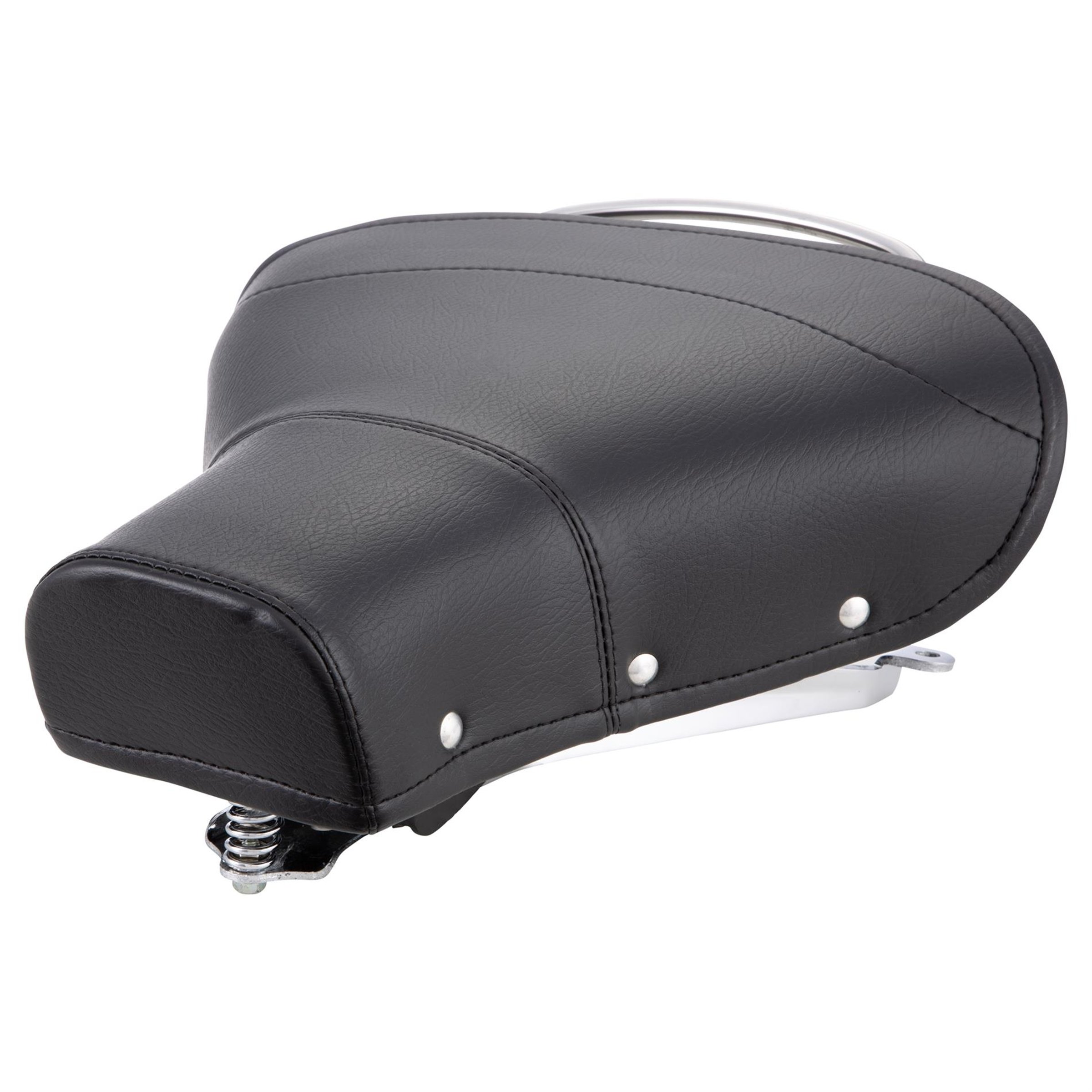 Image of Schwingsattel schwarz-chrom vorne für Vespa 150 VL2-3/VB/ACMA/GL150 für Vespa 150 VL2-3/VB/ACMA/GL150