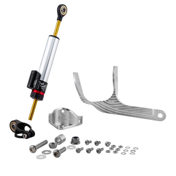 Image of Lenkungsdämpfer CTP 2.0 schwarz/silber für Vespa 125 Primavera ET3