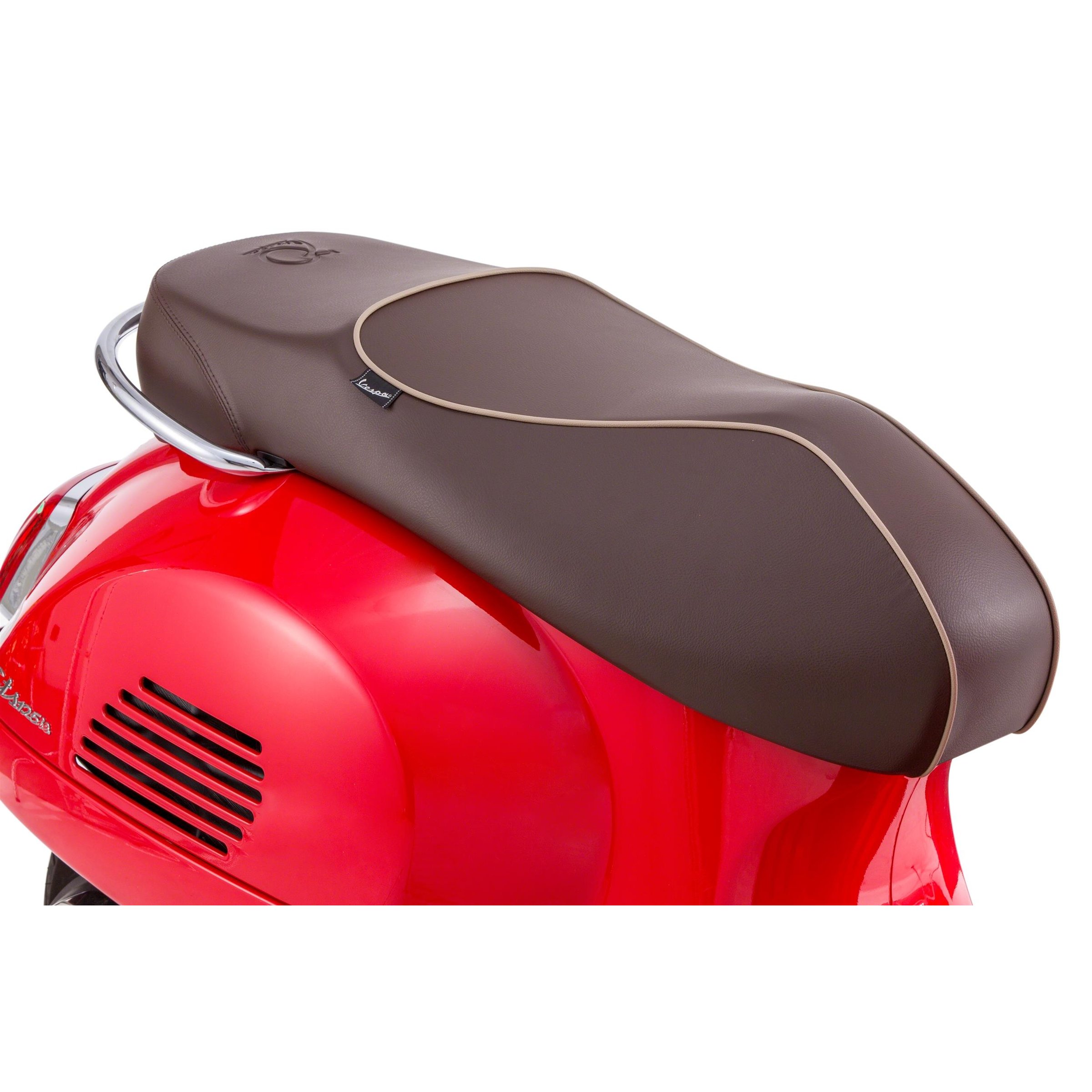 Image of Sitzbank PIAGGIO 70 Jahre dunkelbraun 1B003670 für Vespa GTS/GTS Super 125-300ccm ('14-) für Vespa GTS/GTS Super 125-300ccm ('14-)