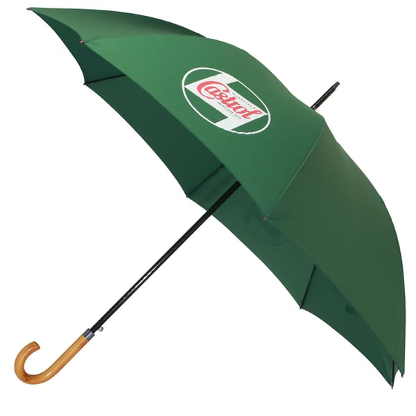 Image of Regenschirm CASTROL CLASSIC Walking grün/weiß/rot