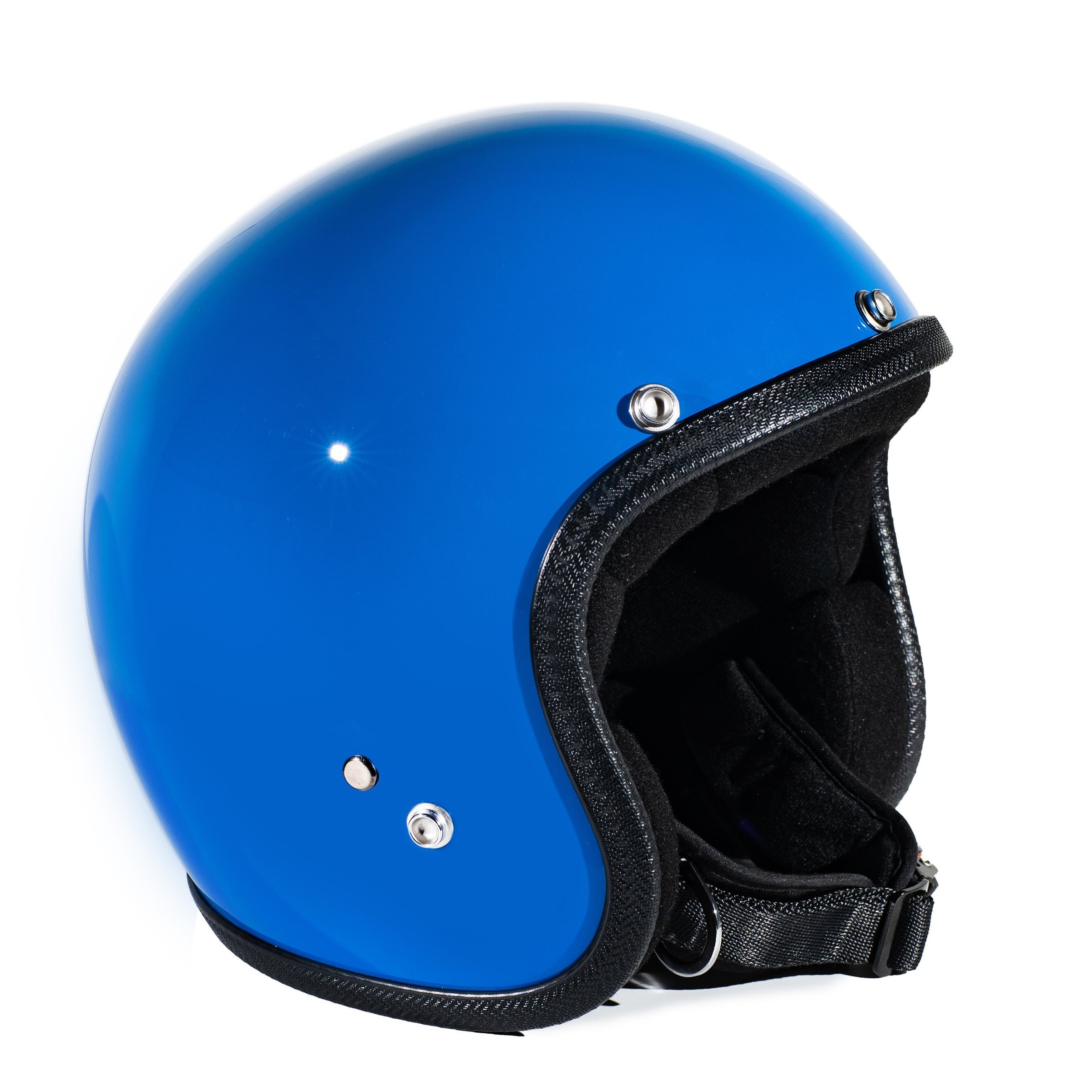 Image of Helm 70'S PASTELLO Vintage, blau, Gr. L, 59-60 Jethelm Jethelm