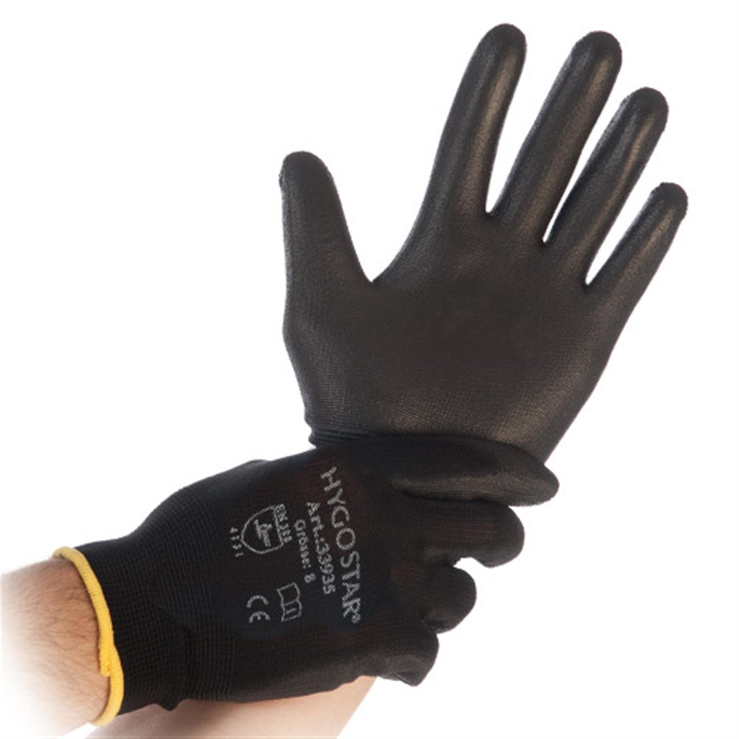 Image of Mechaniker-Handschuhe HygoStar Black Ace Größe: 6/XS Unisex Unisex