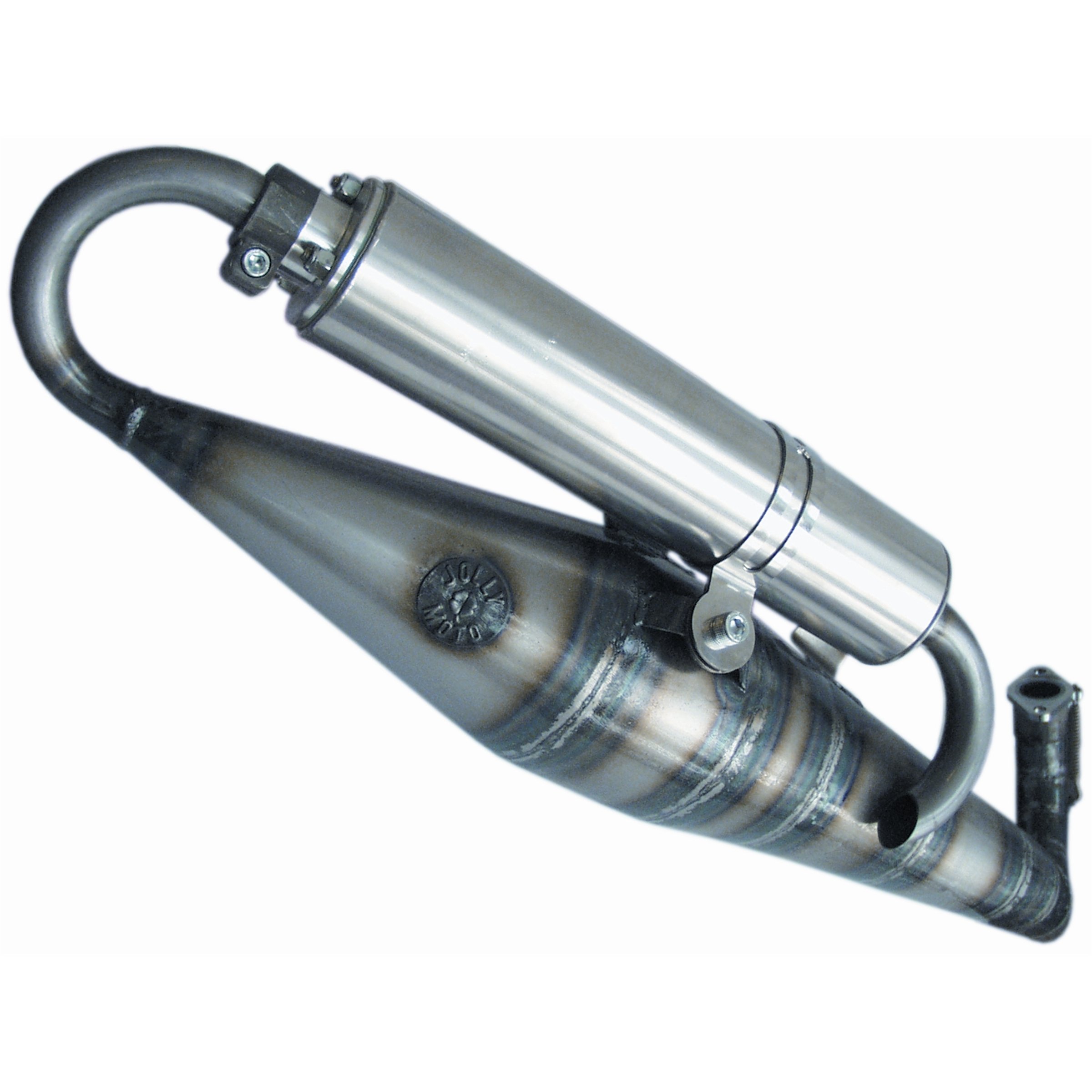 Image of Rennauspuff JOLLY MOTO by JL für APRILIA/GILERA/PIAGGIO 125-150 SR/GILERA 125-180 Runner FX/FXR/TPH/Typhoon/ITALJET 125-180 Dragster/PIAGGIO 125-180 Hexagon/LX/LXT/Skipper/SKR für GILERA/PIAGGIO 125-180ccm 2T AC/LC für APRILIA/GILERA/PIAGGIO 125-150 SR/GI