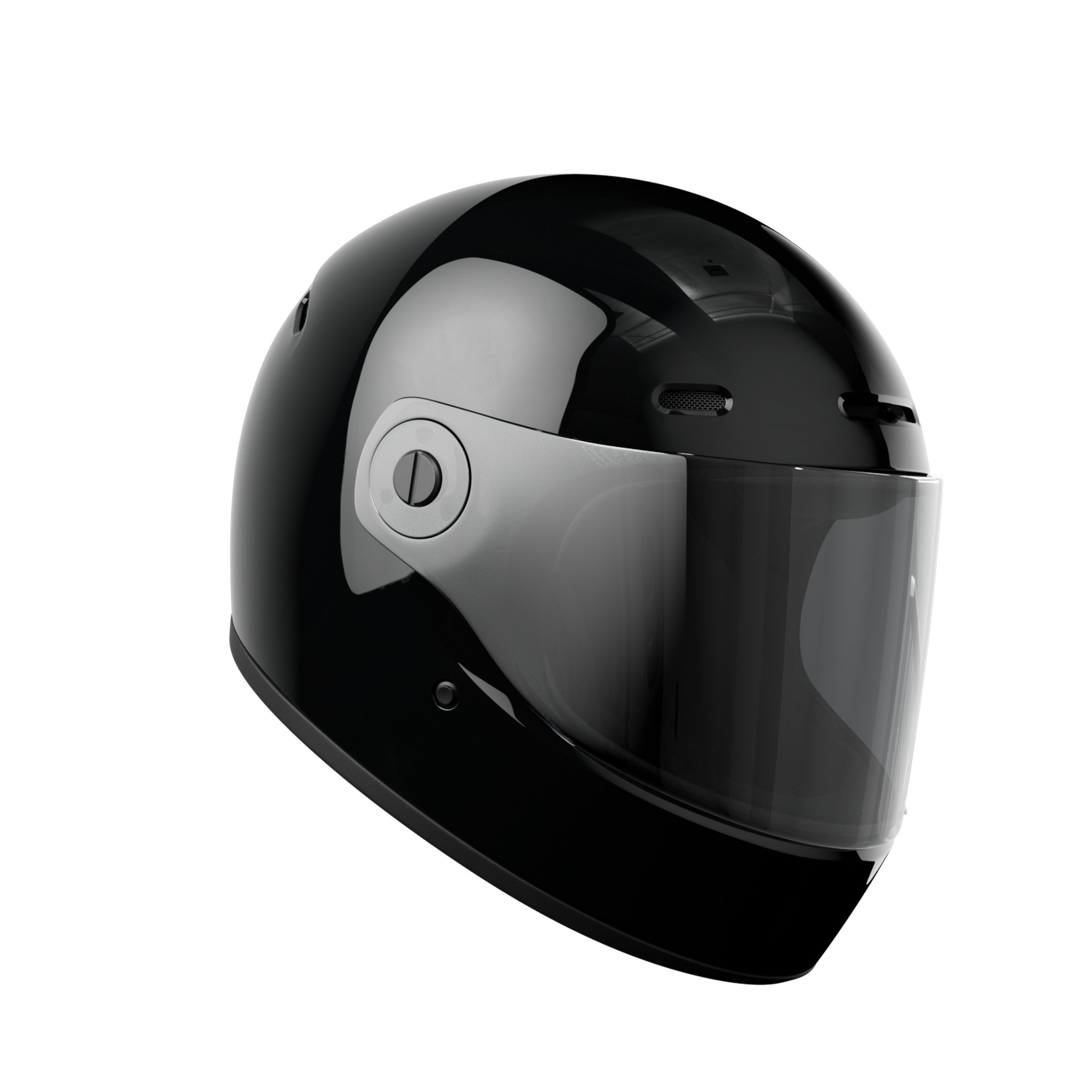 Image of Helm JOHN DOE ONE, schwarz glänzend, Gr. M, 57-58cm Integralhelm Integralhelm