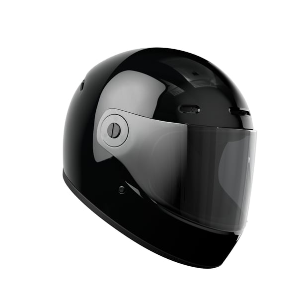 Image of Helm JOHN DOE ONE, schwarz glänzend, Gr. L, 59-60cm Integralhelm