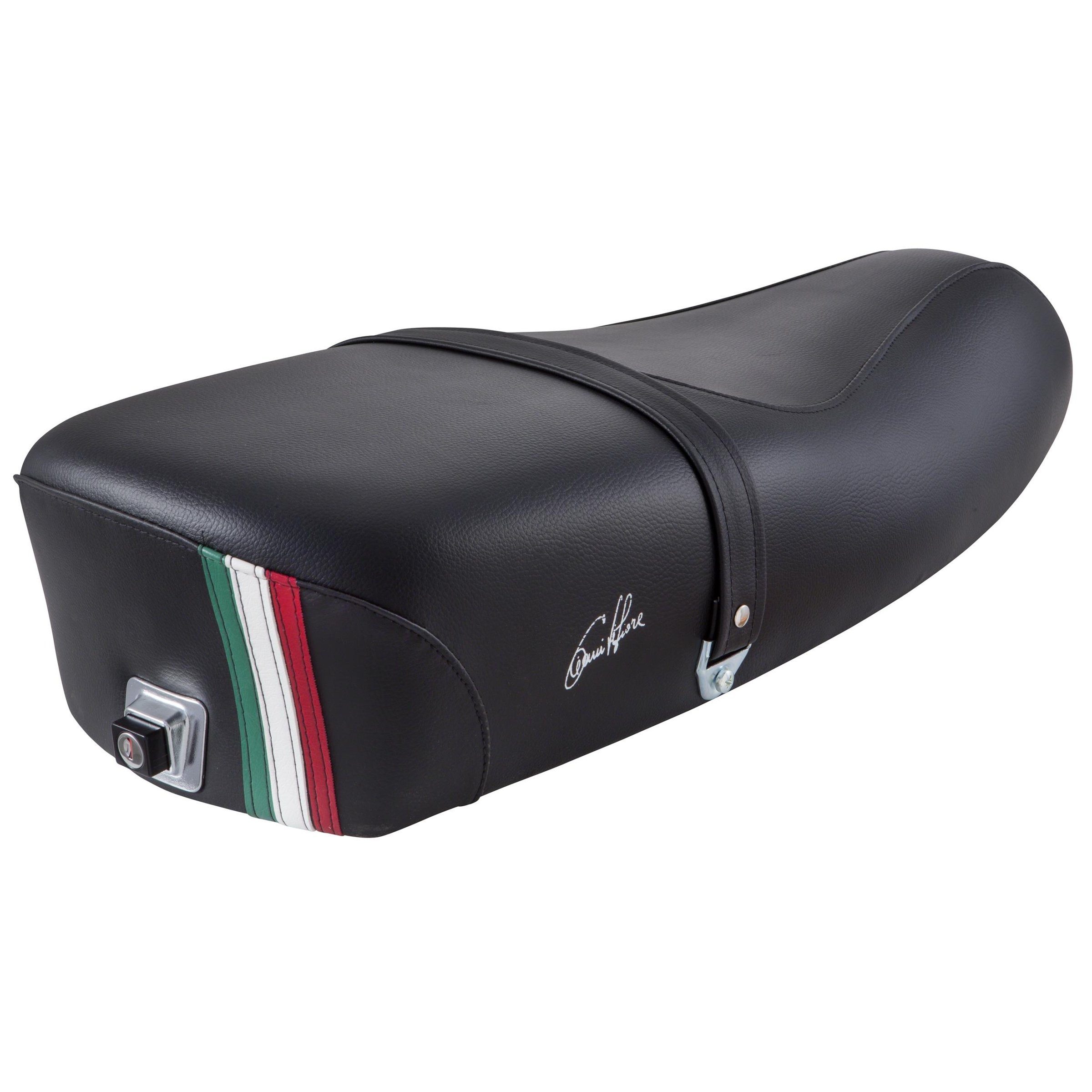 Image of Sitzbank DIEFFE "Tricolore Italy" schwarz für Vespa PX 2011 für Vespa PX 2011