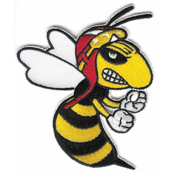 Image of Aufnäher mit Motiv "böse Wespe"